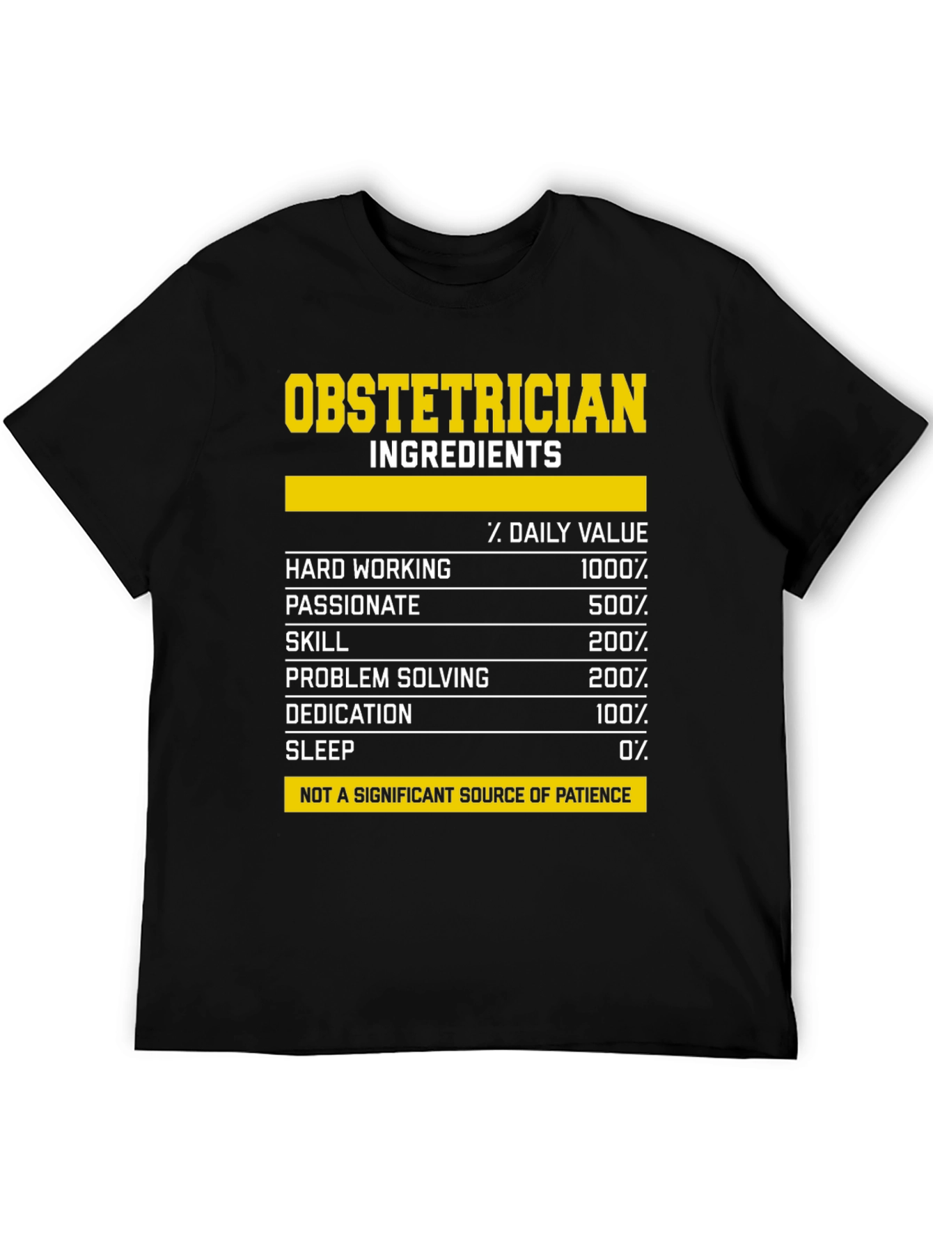 Obstetrician Ingredients T-Shirt: Humorous & Unique