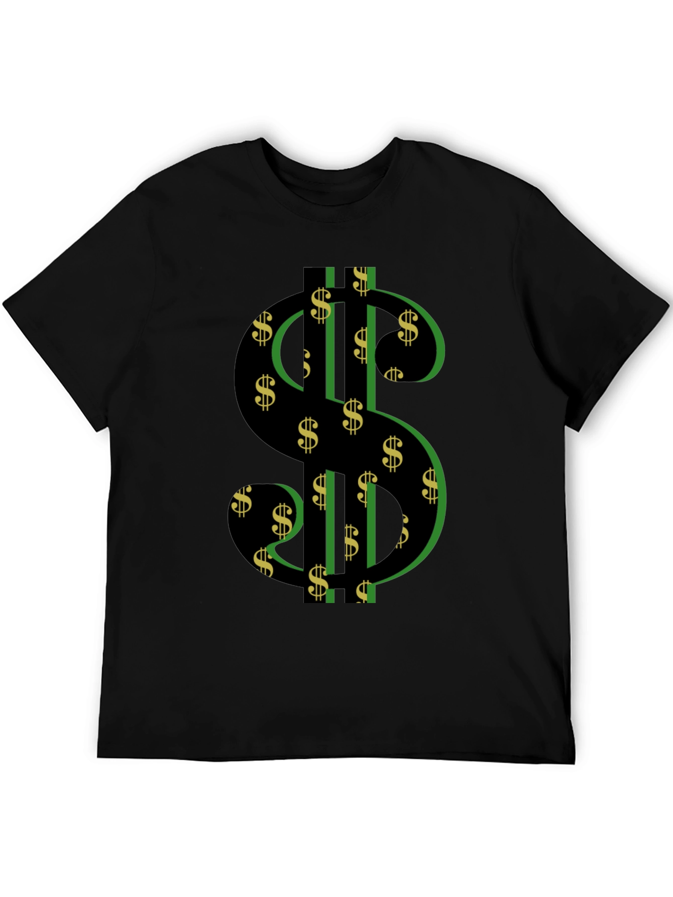 Dollar Sign Graphic T-Shirt - Black
