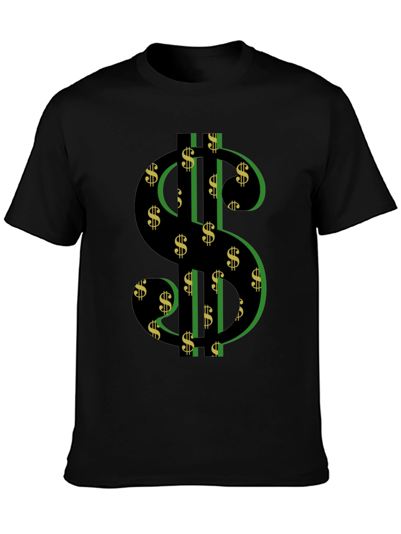 Dollar Sign Graphic T-Shirt - Black