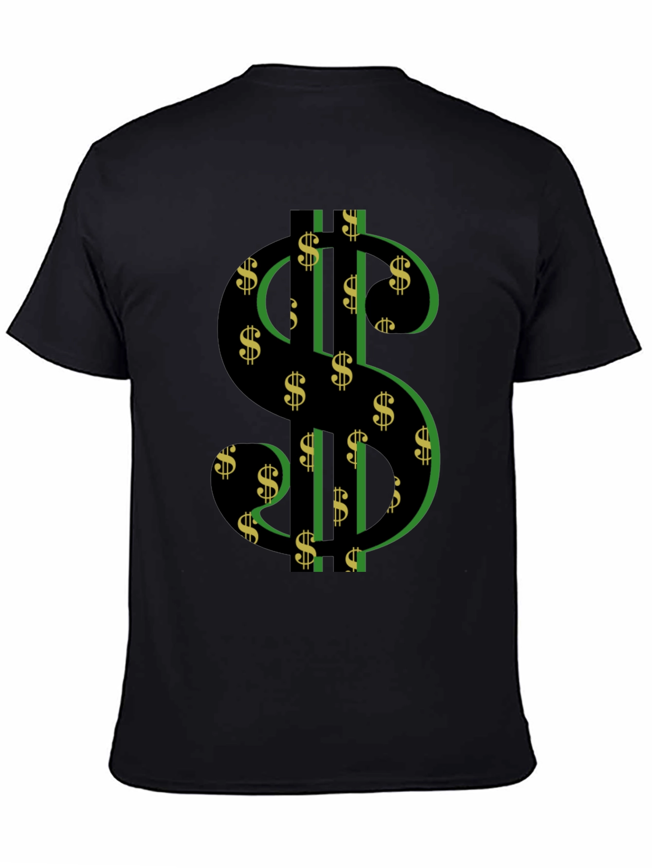 Dollar Sign Graphic T-Shirt - Black