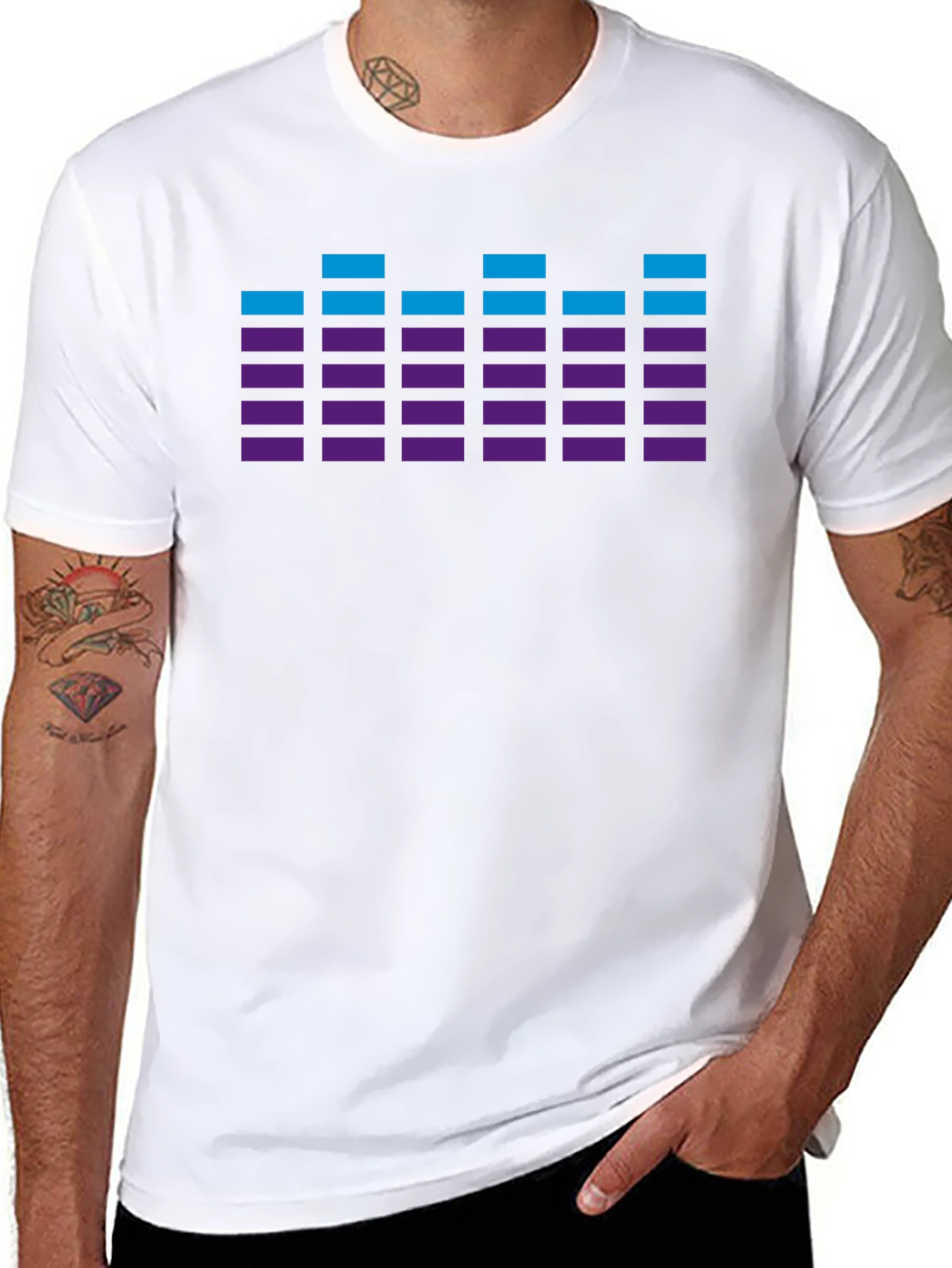 Retro Equalizer T-Shirt - Stylish Graphic Tee