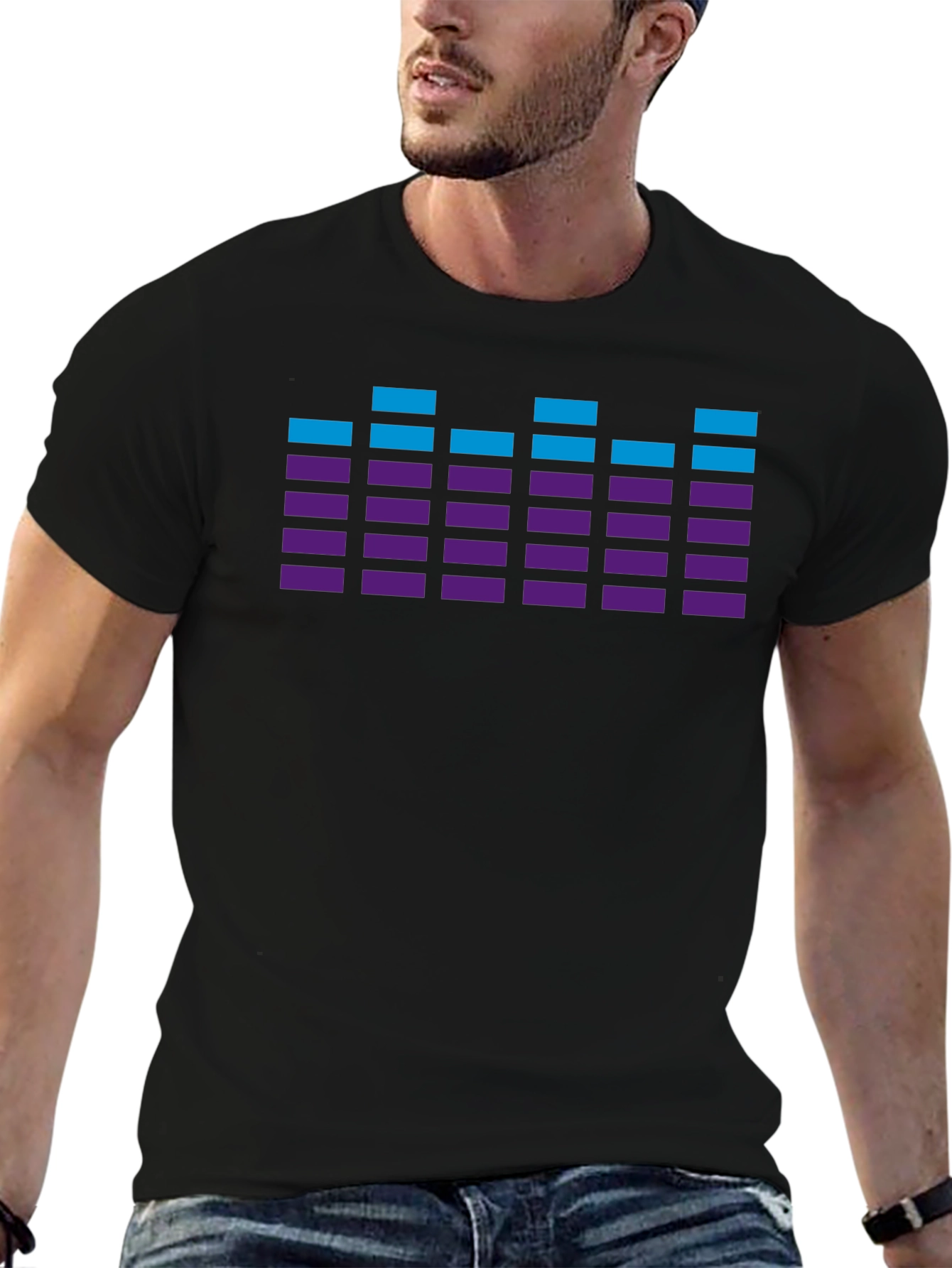 Retro Equalizer T-Shirt - Stylish Graphic Tee