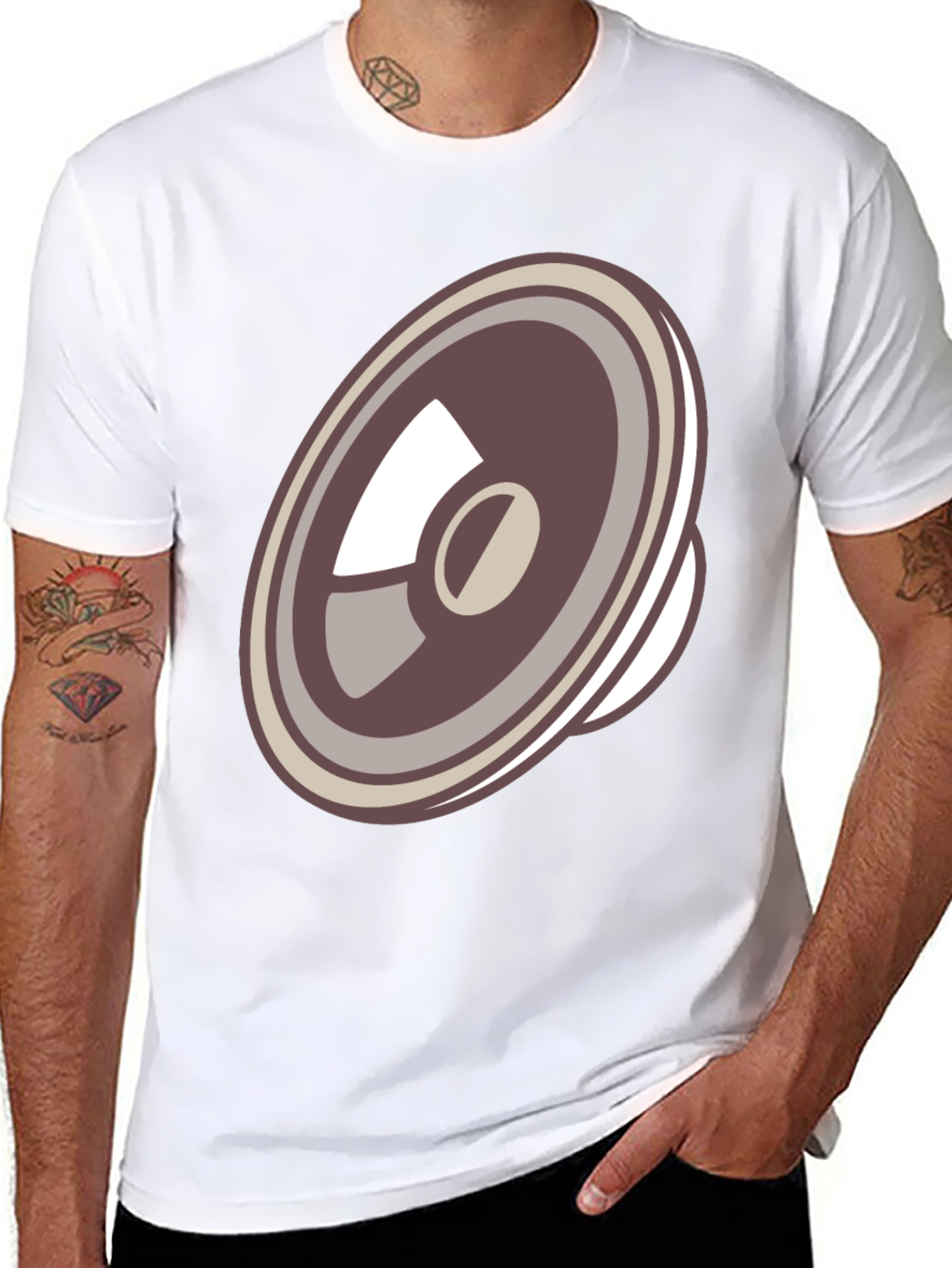 Speaker Graphic Black T-Shirt