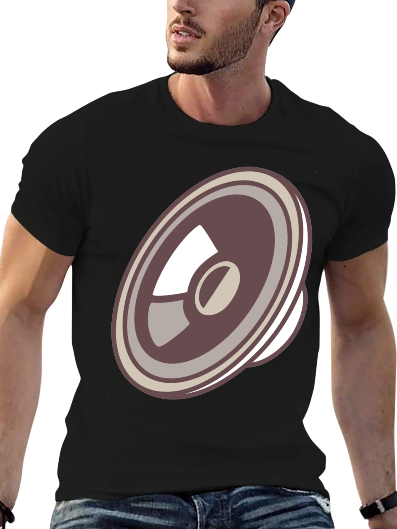 Speaker Graphic Black T-Shirt