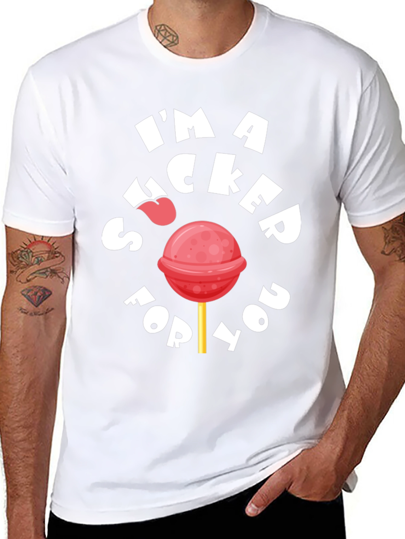 Sucker For You Graphic Tee - Black T-Shirt