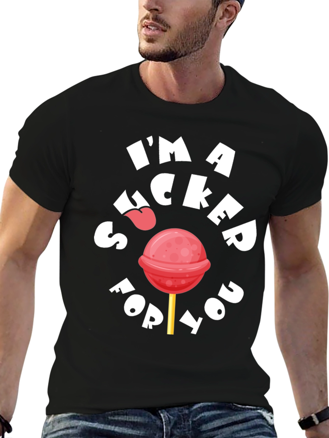 Sucker For You Graphic Tee - Black T-Shirt
