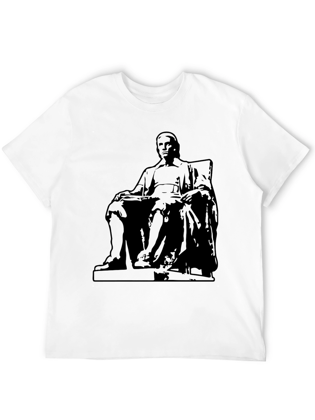 Statue Graphic Black T-Shirt | Casual Style