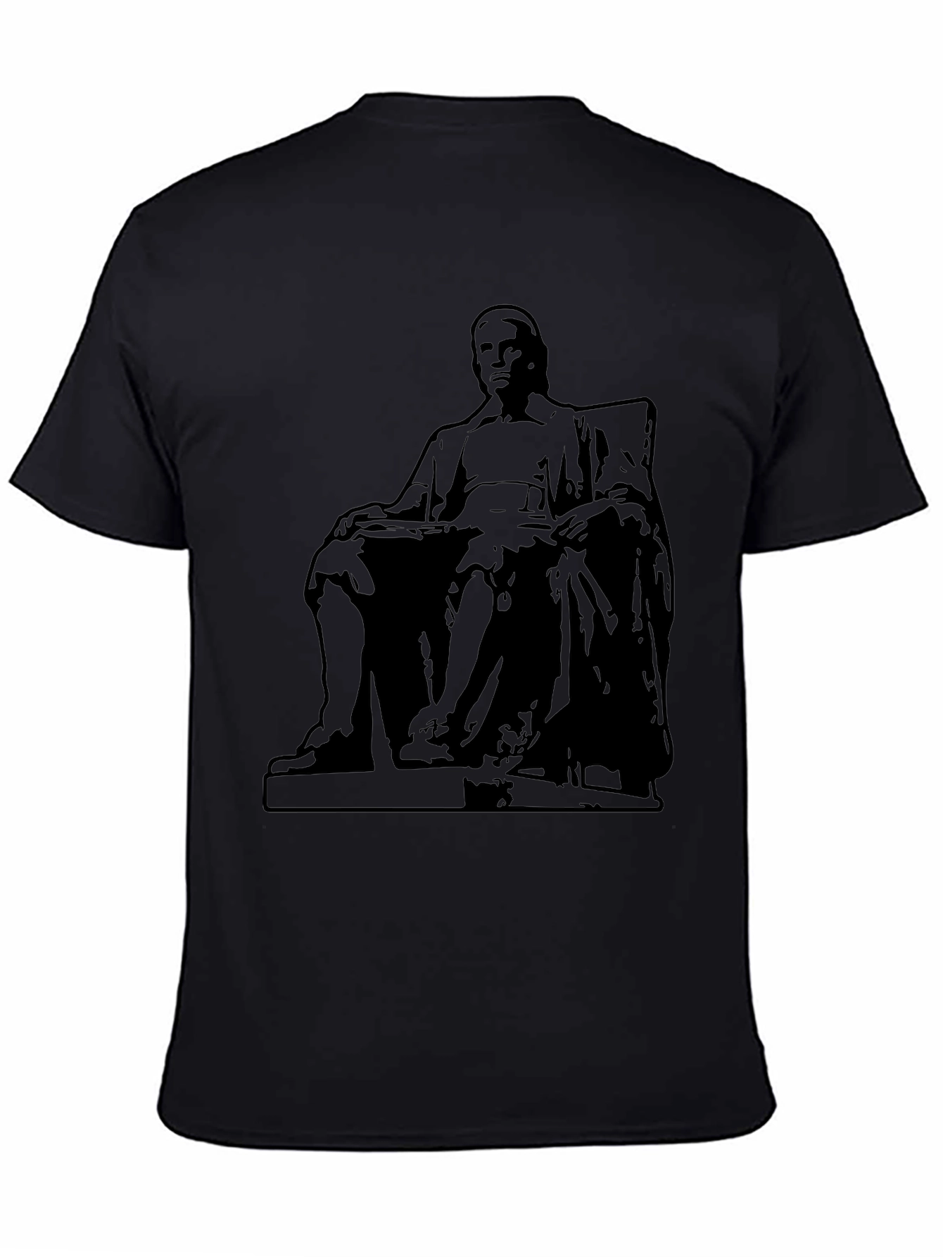 Statue Graphic Black T-Shirt | Casual Style