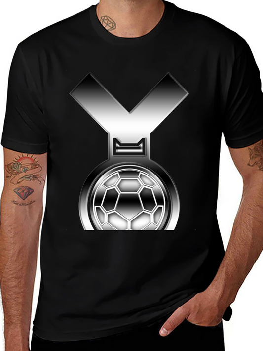 Soccer Medal Graphic Tee - Black