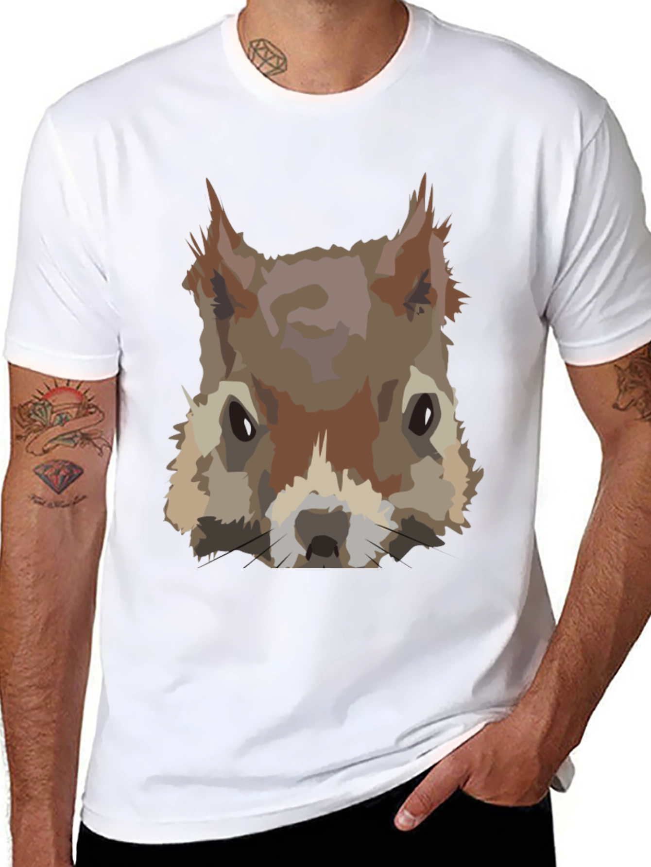 Squirrel Graphic Tee - Cool Animal Design
