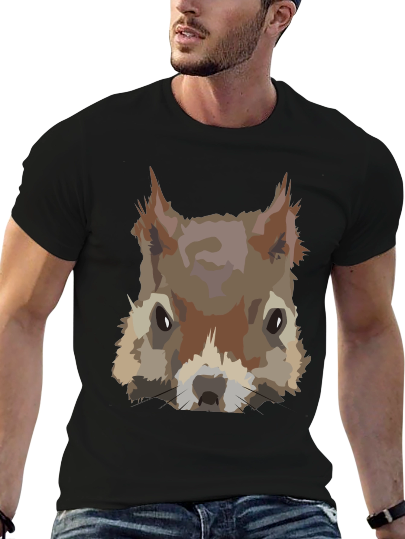 Squirrel Graphic Tee - Cool Animal Design
