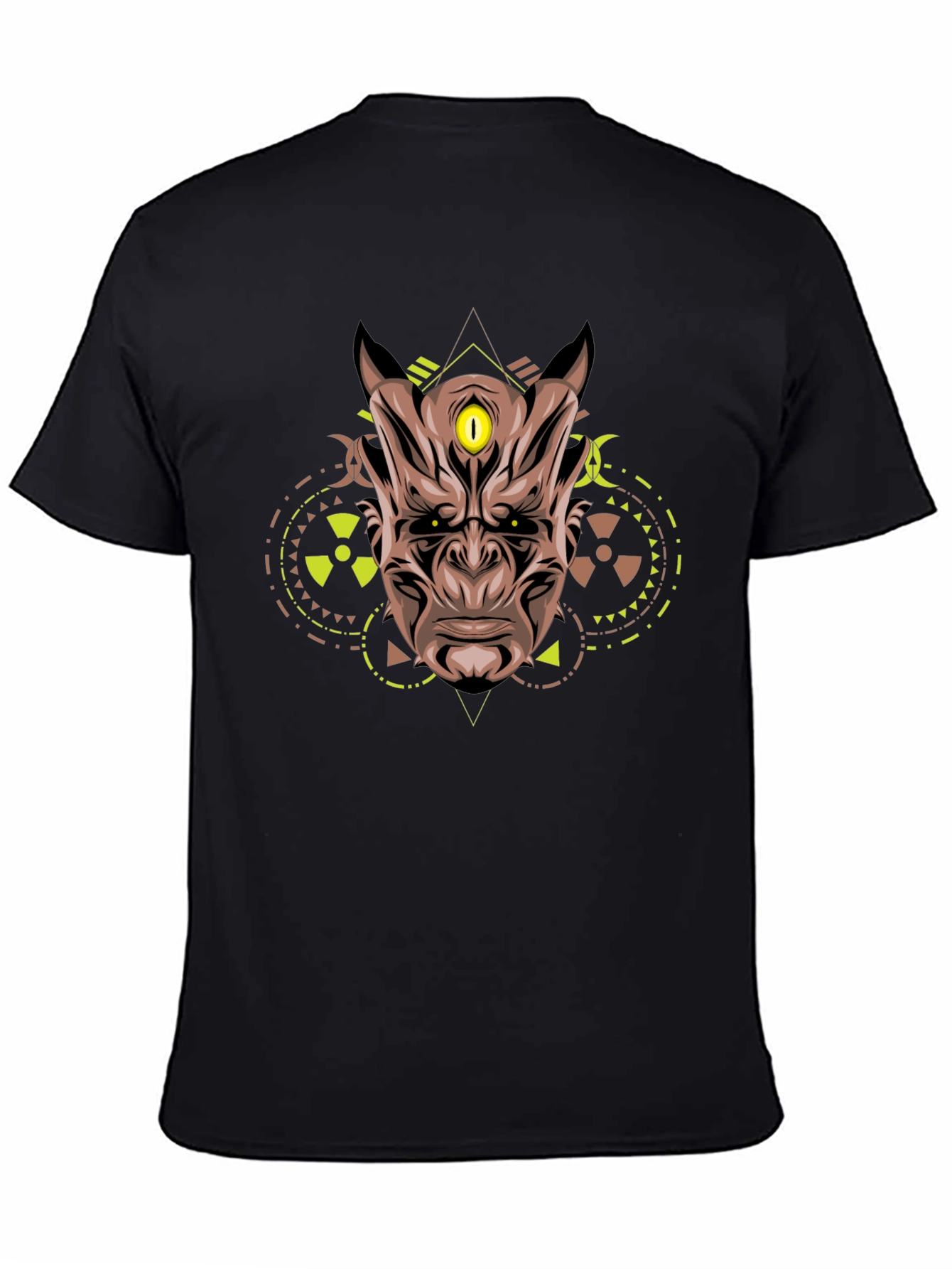Third Eye Oni Mask Graphic Tee - Black
