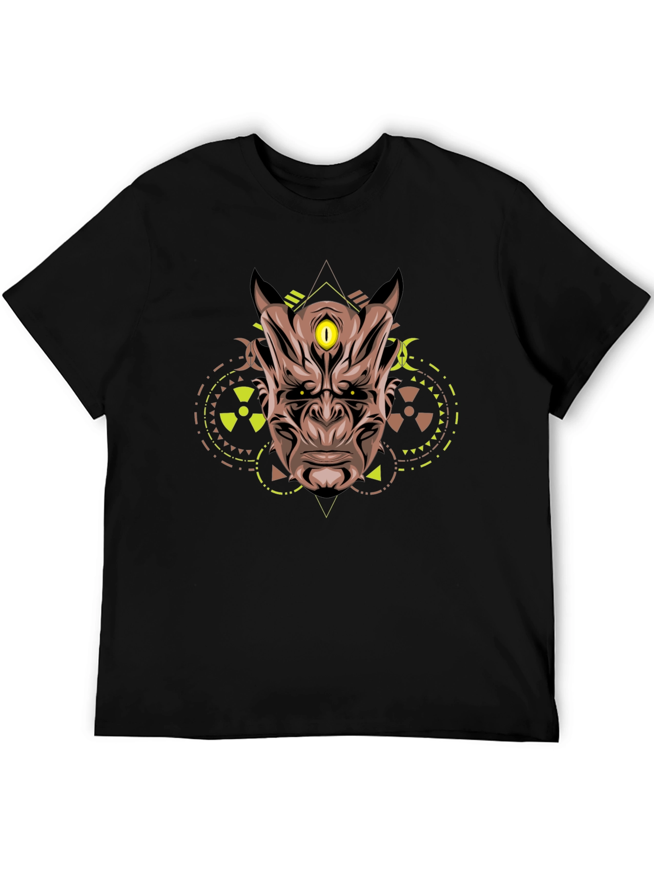 Third Eye Oni Mask Graphic Tee - Black