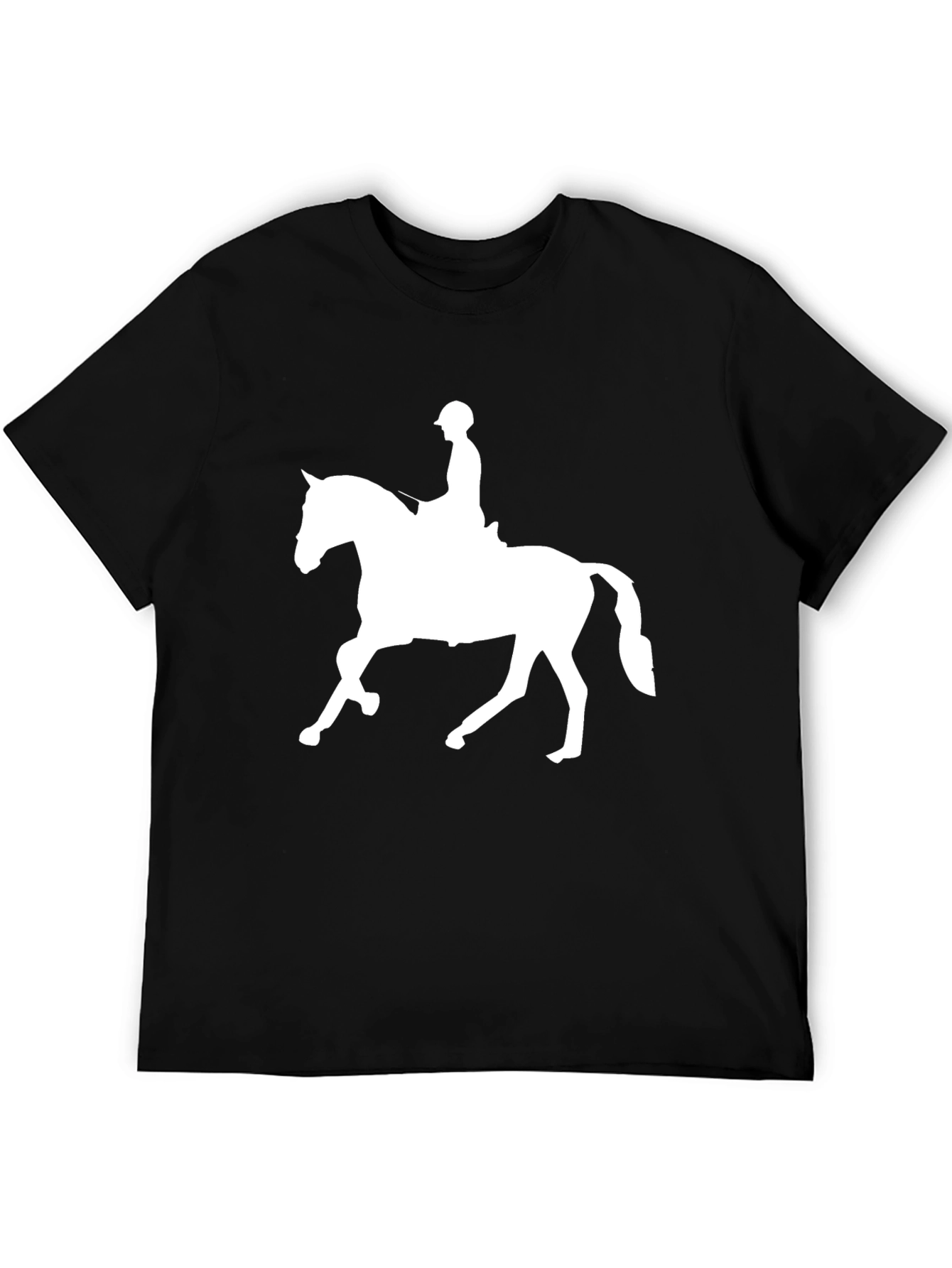 Equestrian Horse Riding T-Shirt - Black