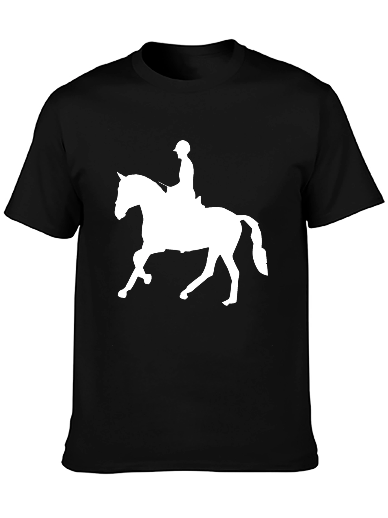 Equestrian Horse Riding T-Shirt - Black