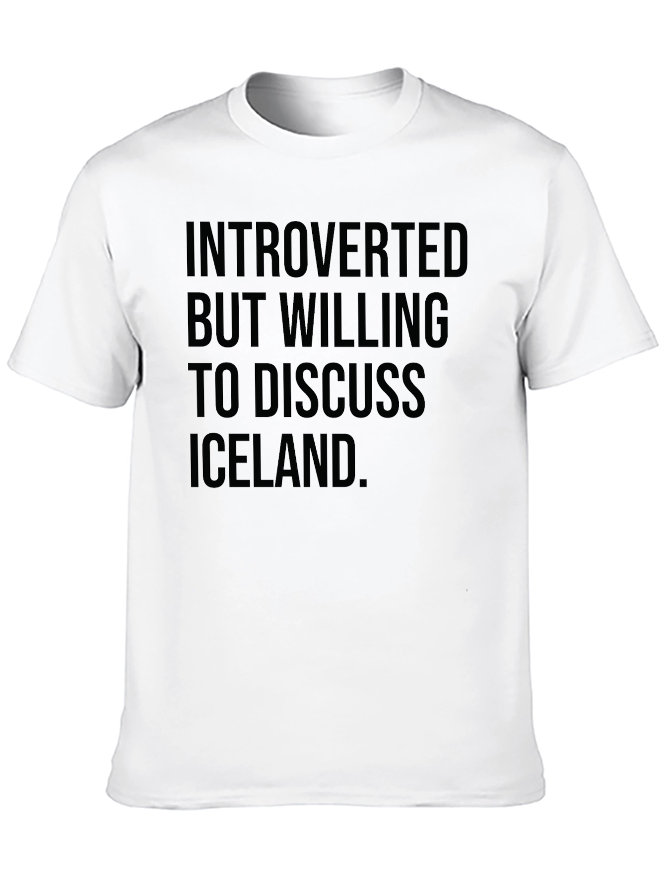 Introverted Iceland T-Shirt - Black Tee