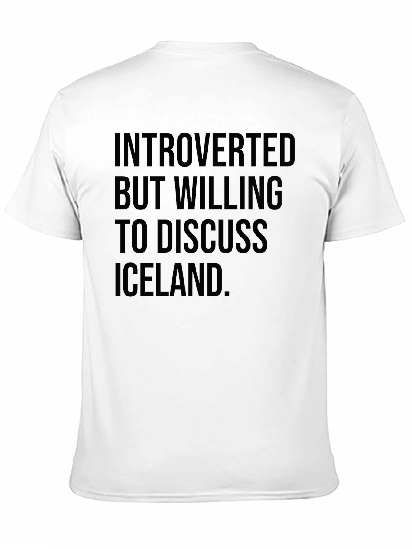 Introverted Iceland T-Shirt - Black Tee