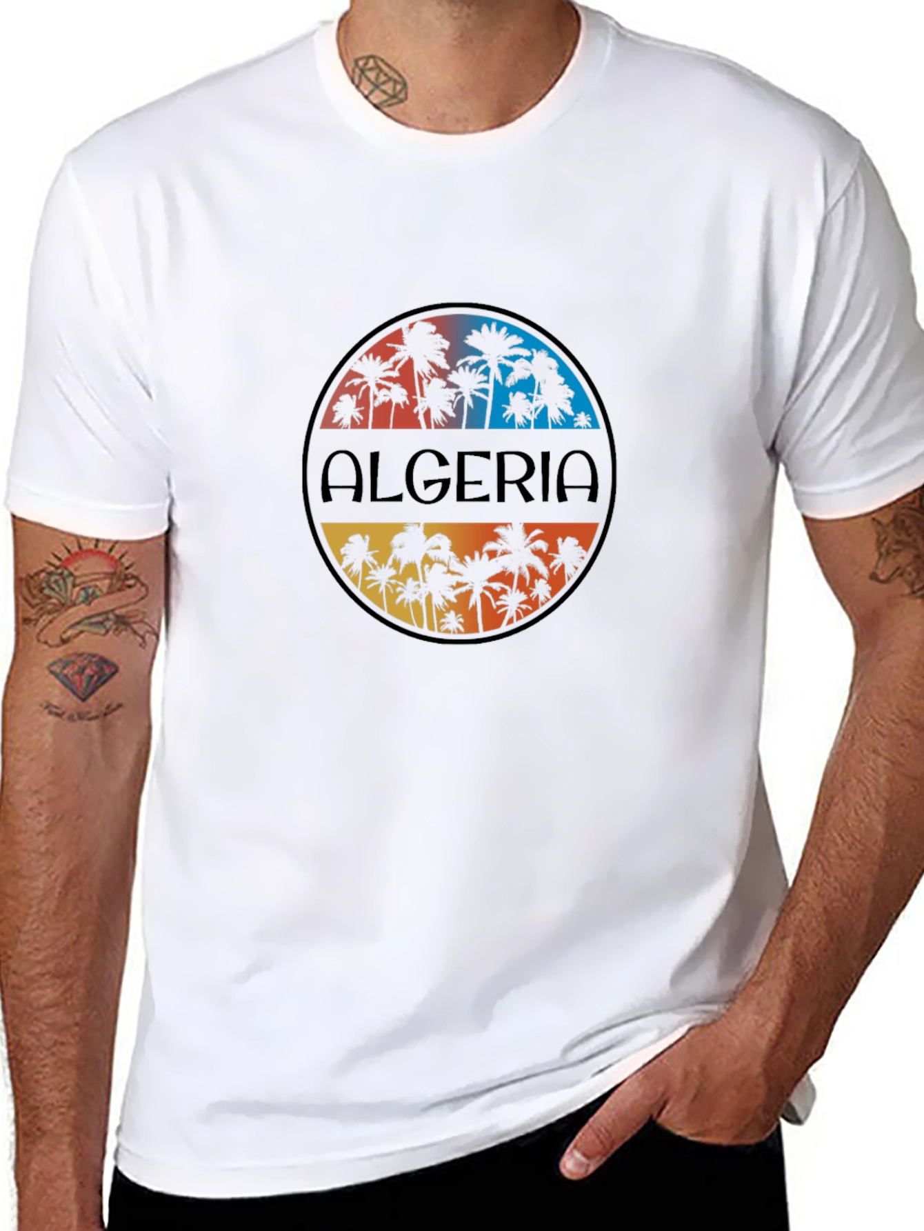 Algeria Palm Tree Graphic Tee