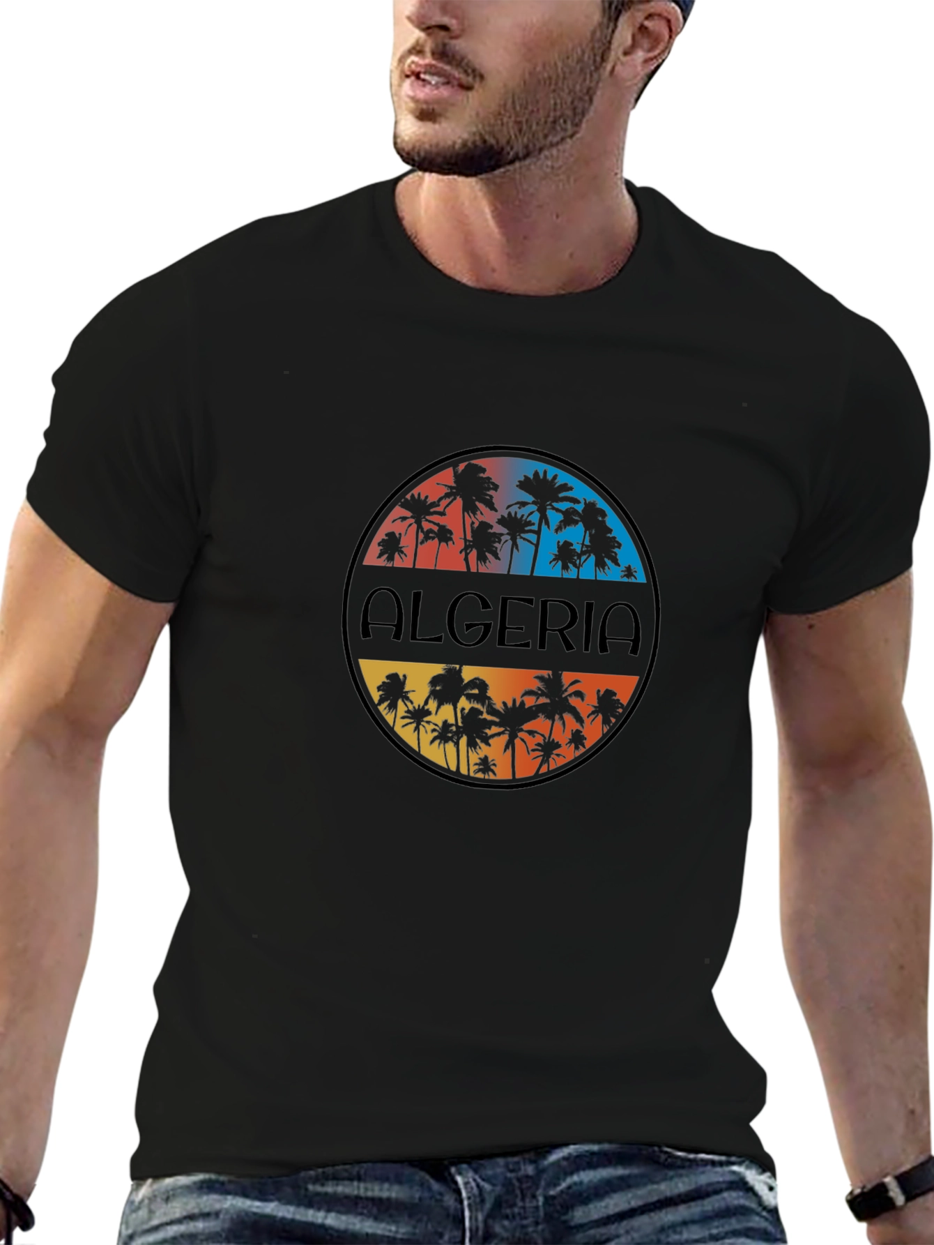Algeria Palm Tree Graphic Tee