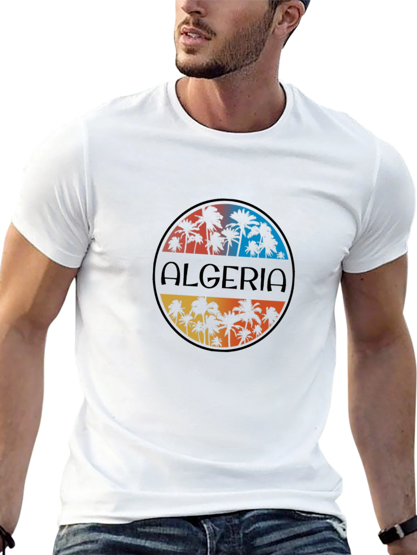 Algeria Palm Tree Graphic Tee