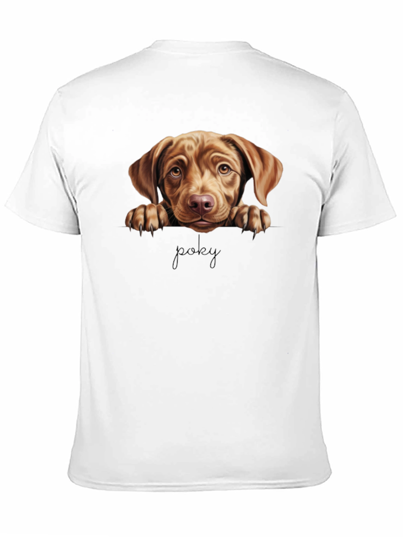 Poky Dog Graphic Tee - Black Cotton Blend Shirt