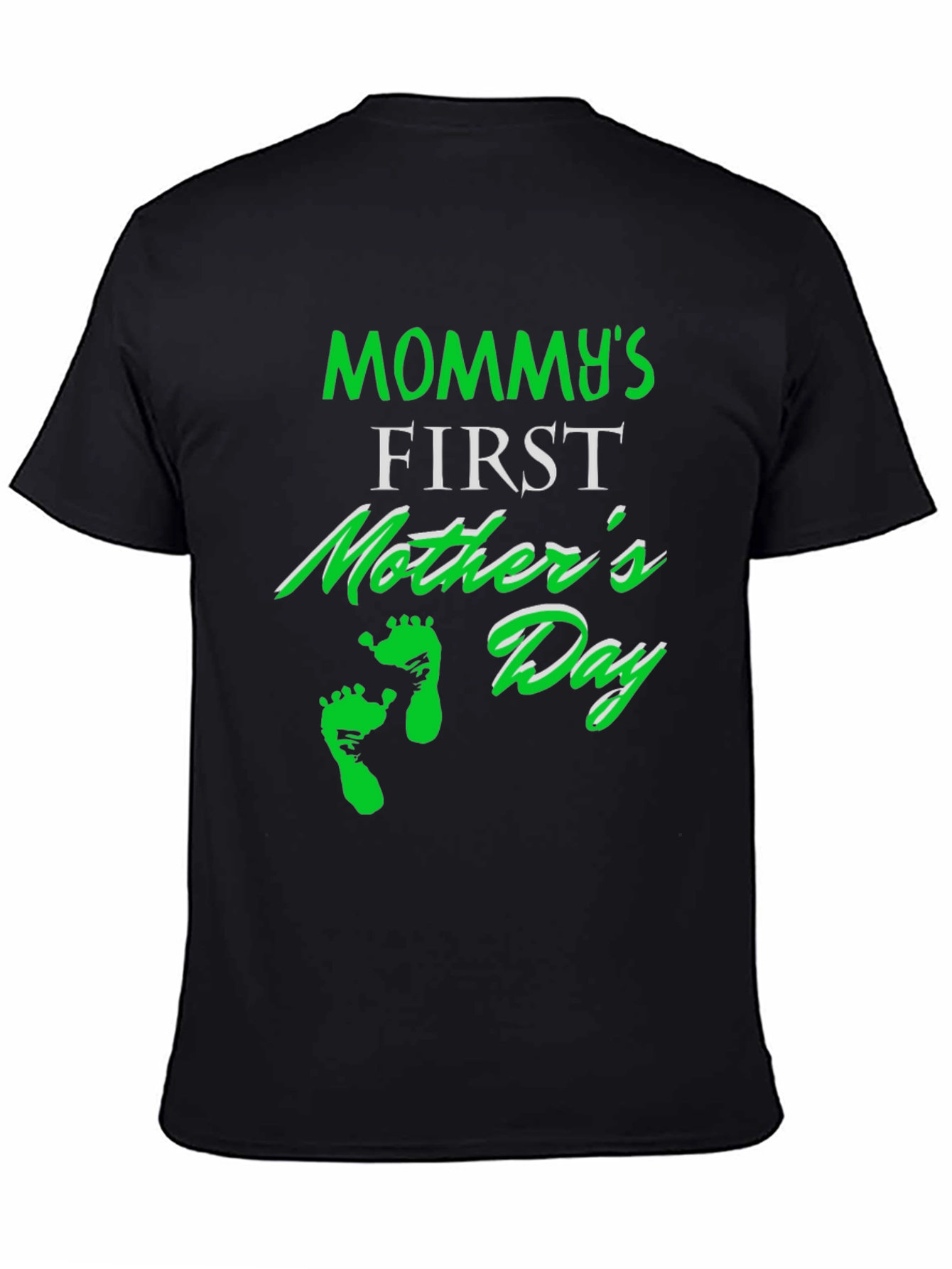 Mommys First Mothers Day Black T-Shirt