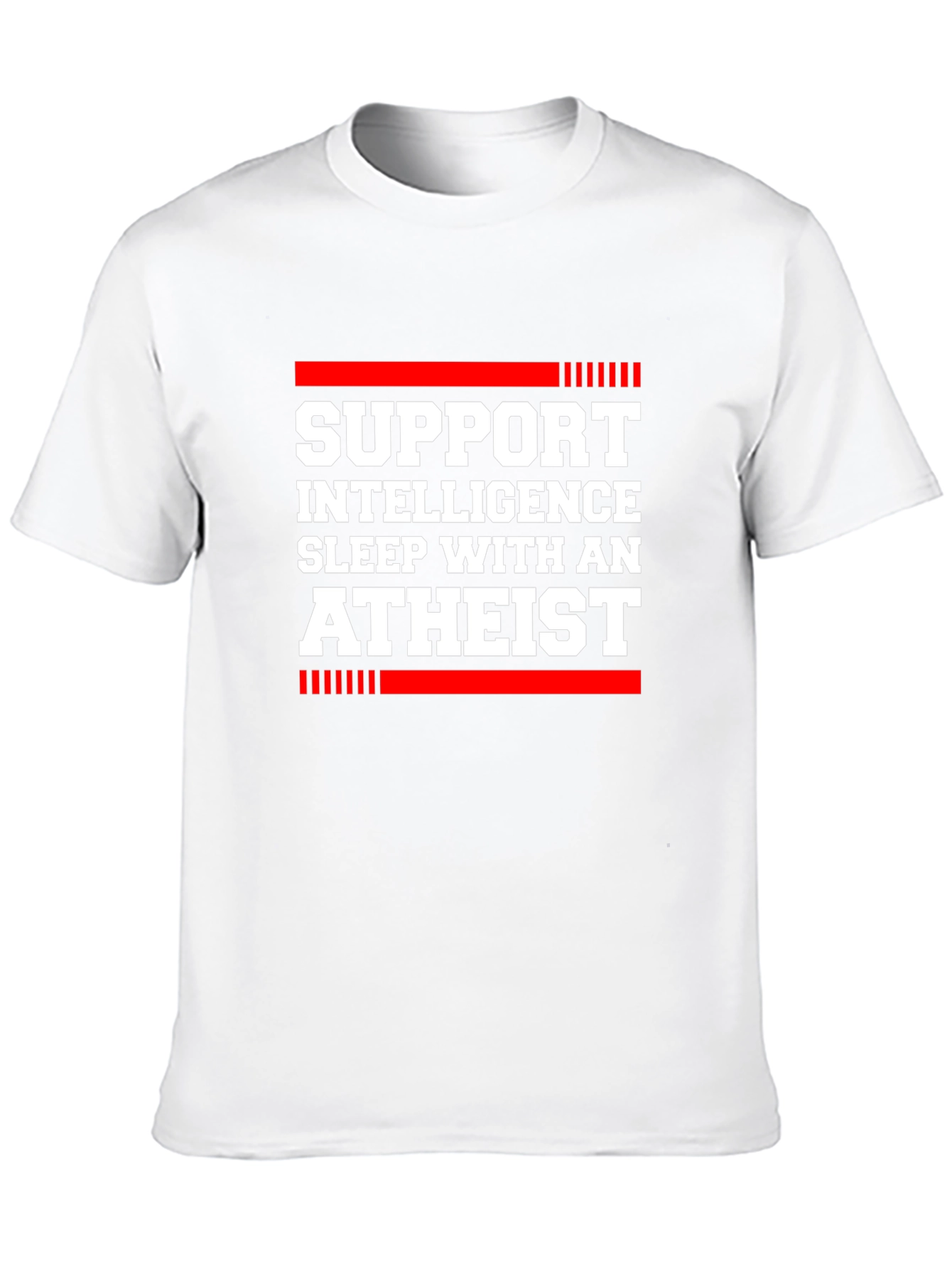 Support Intelligence Atheist Graphic T-Shirt