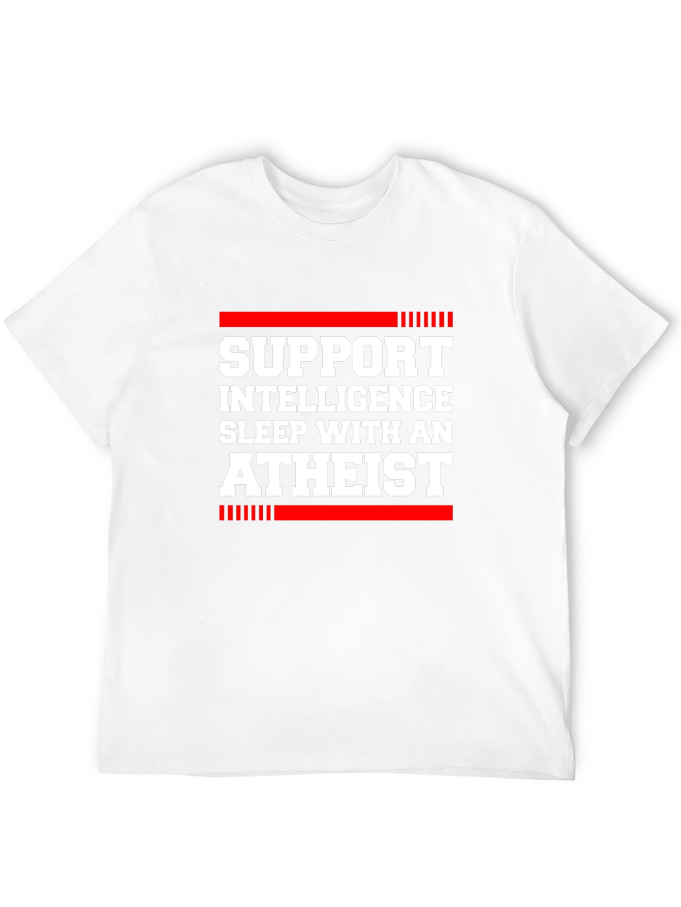 Support Intelligence Atheist Graphic T-Shirt