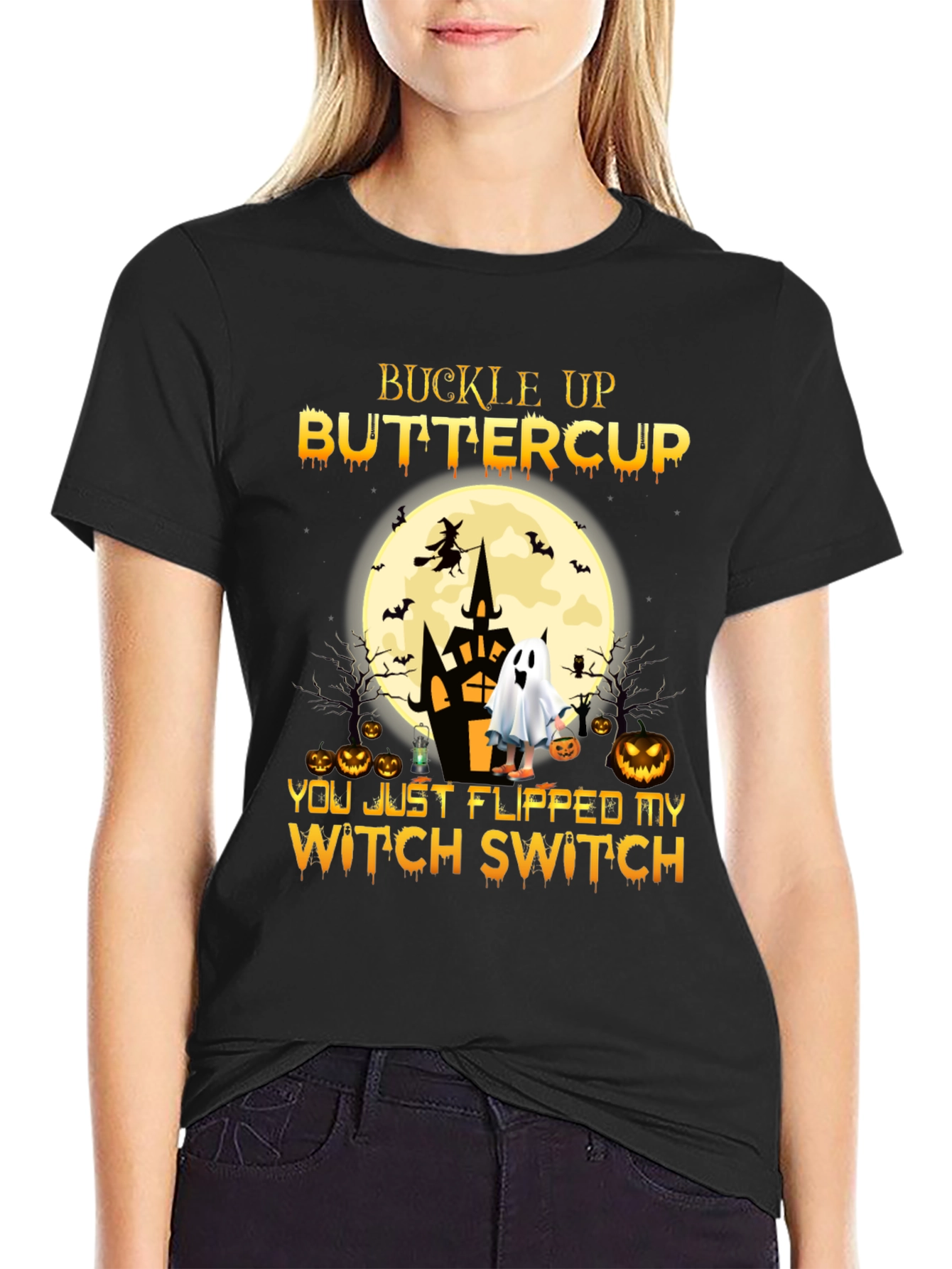Buckle Up Buttercup Halloween T-Shirt