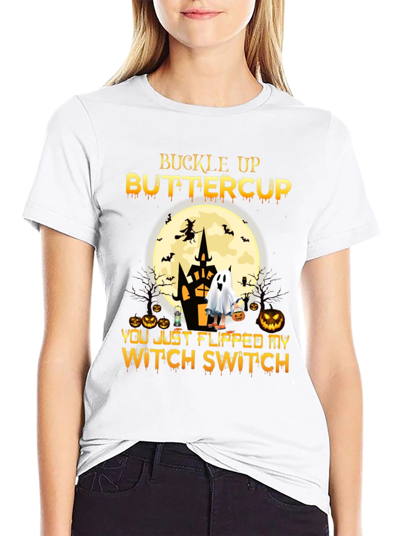 Buckle Up Buttercup Halloween T-Shirt
