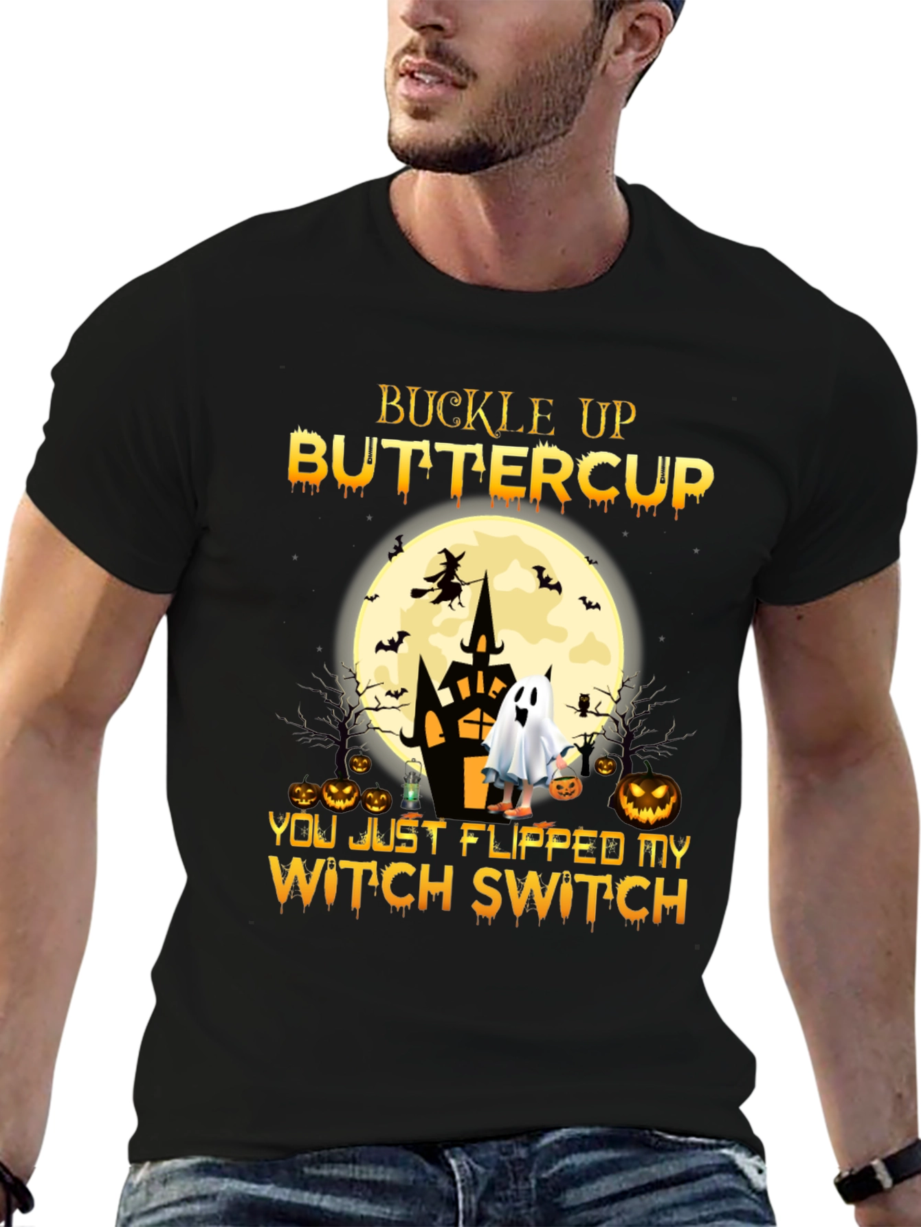 Buckle Up Buttercup Halloween T-Shirt
