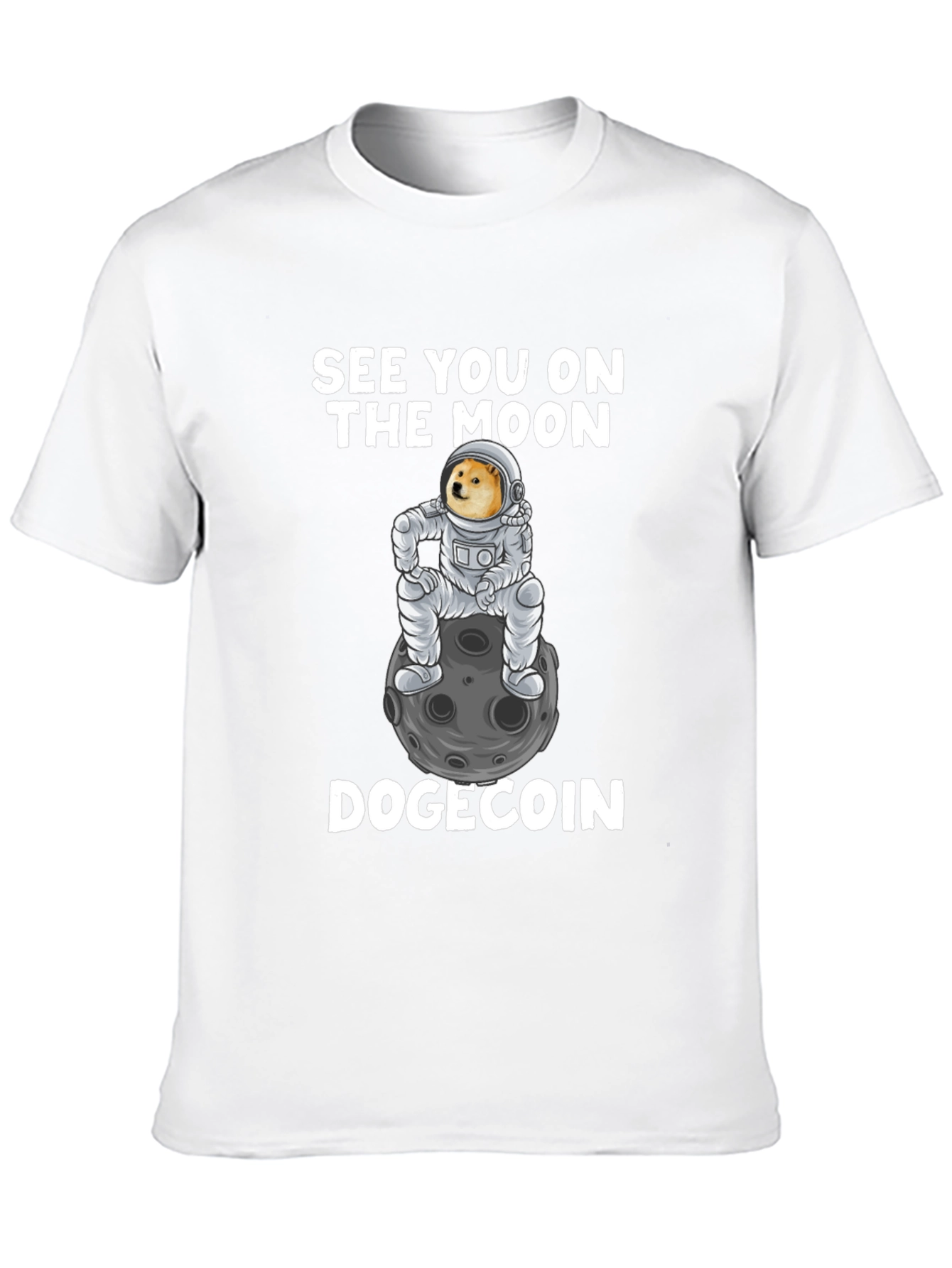 Dogecoin Moon T-Shirt - Crypto Meme Tee