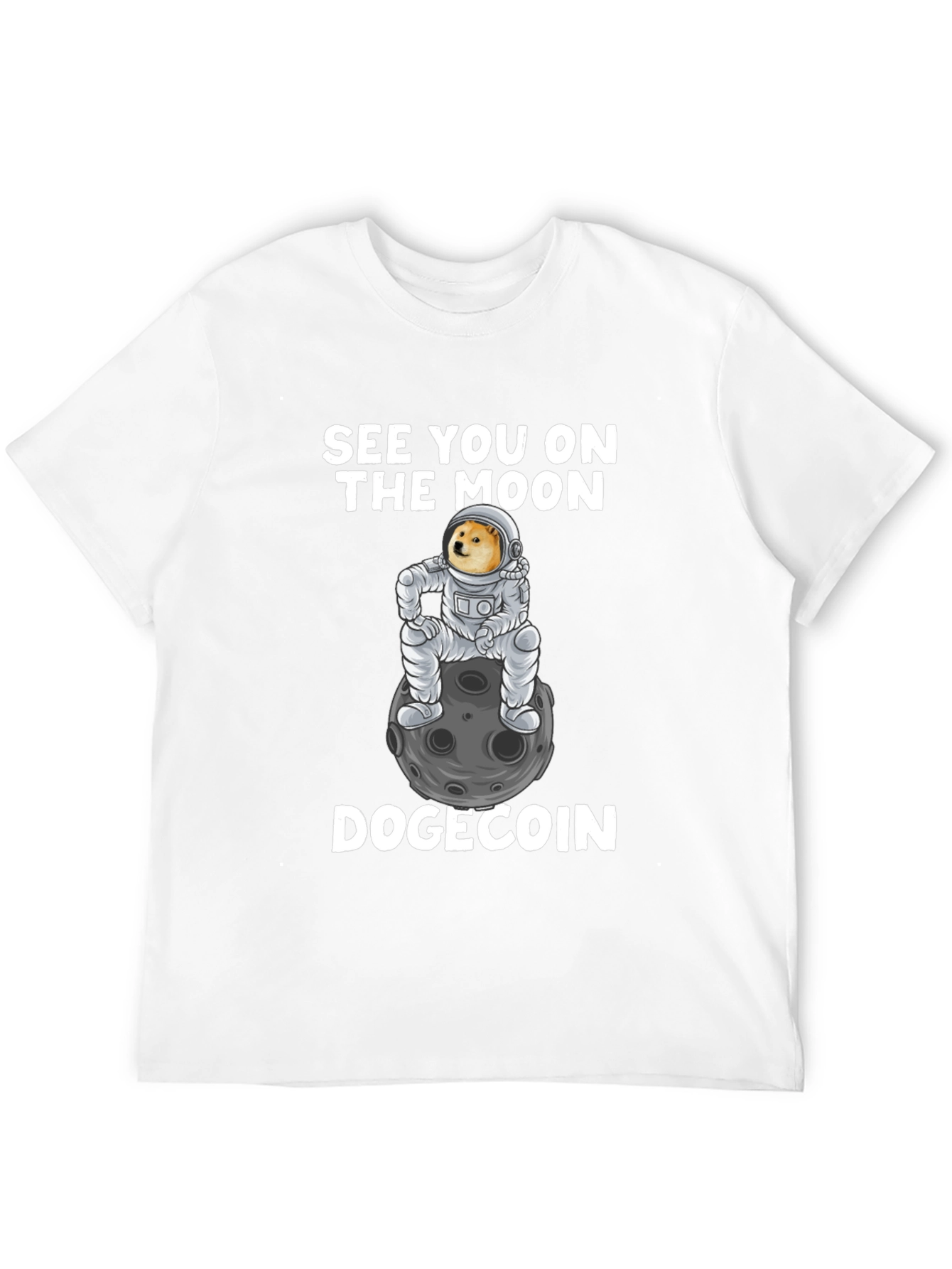 Dogecoin Moon T-Shirt - Crypto Meme Tee