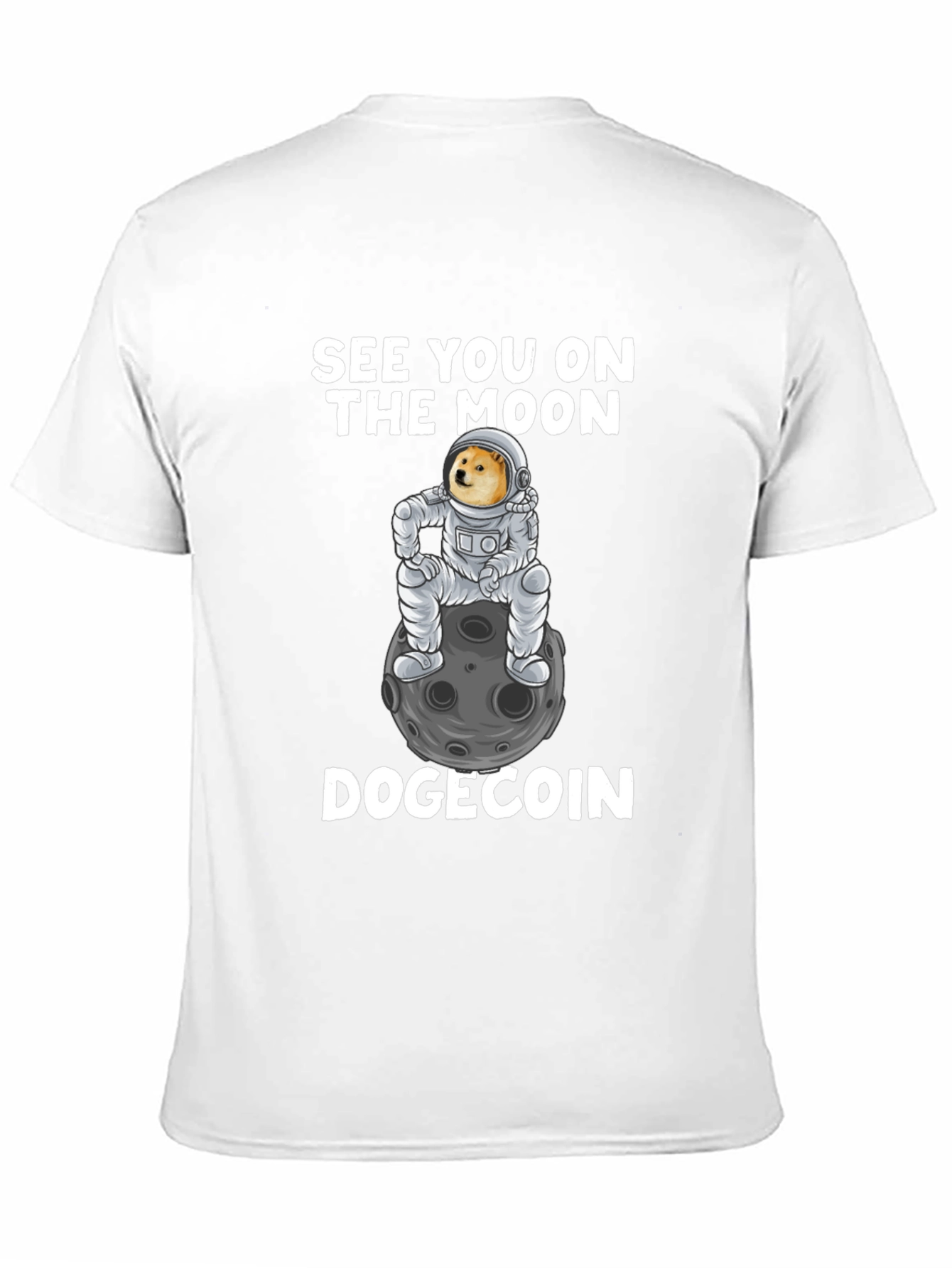Dogecoin Moon T-Shirt - Crypto Meme Tee