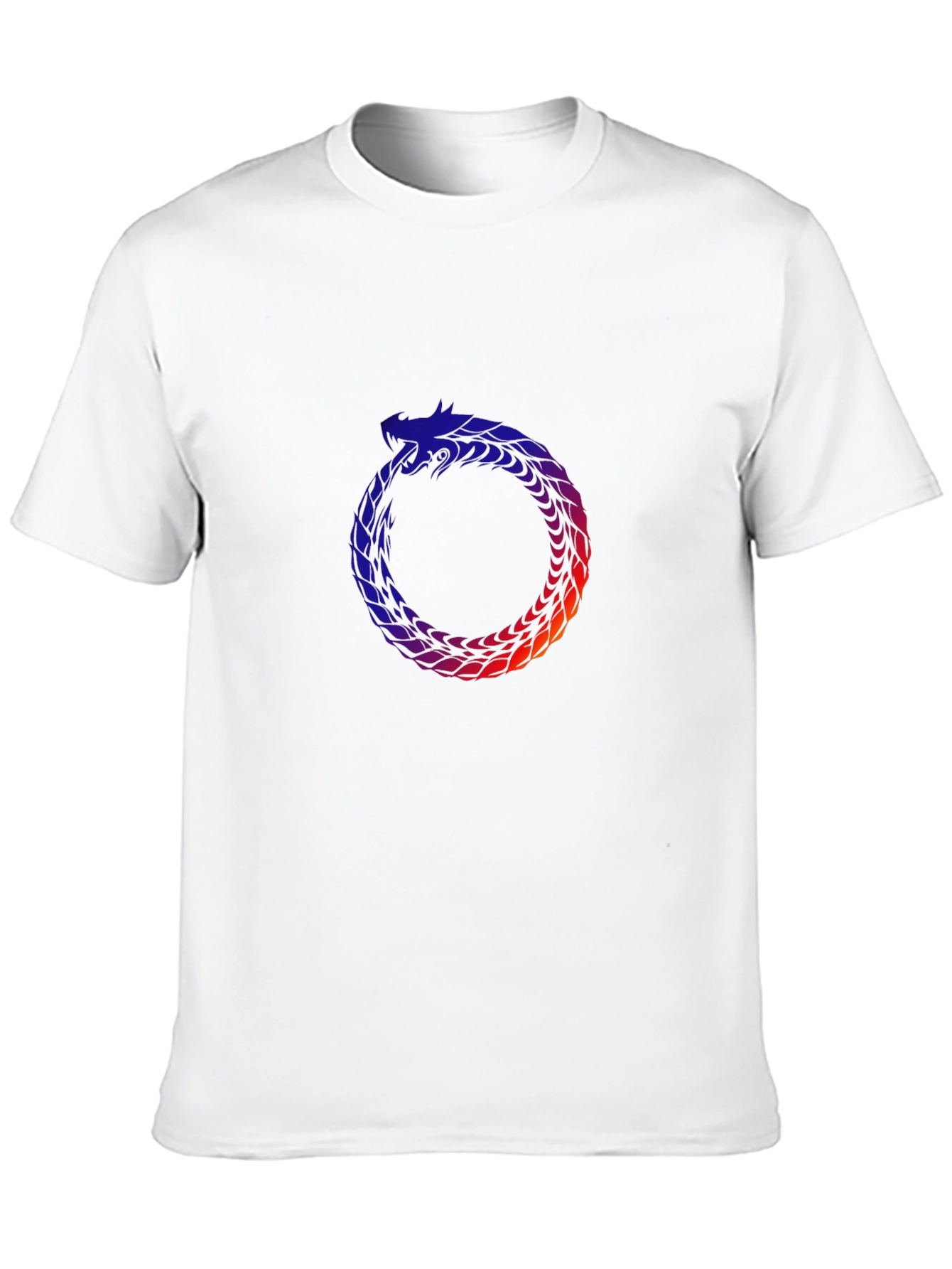 Ouroboros Serpent Graphic T-Shirt - Black