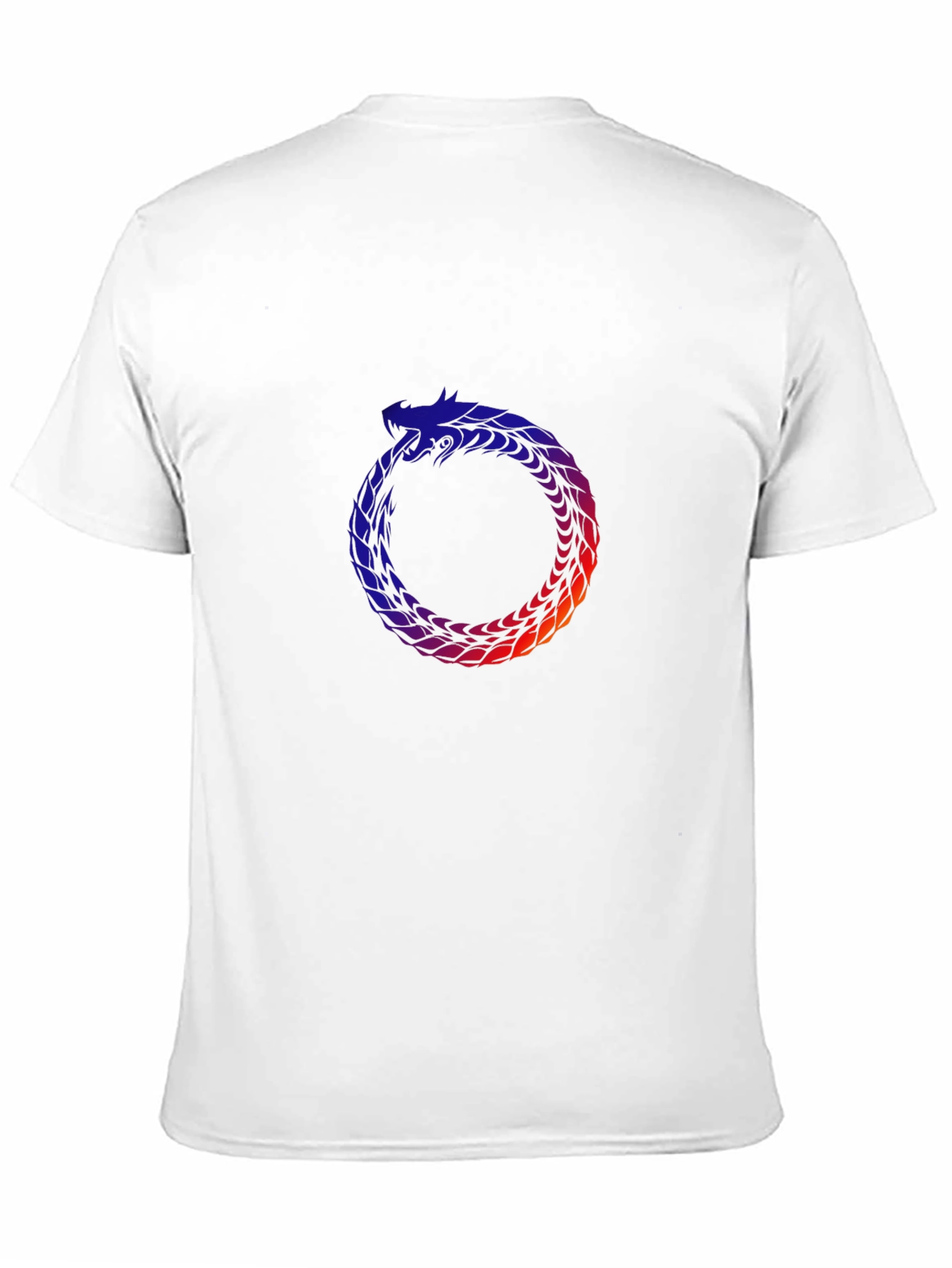 Ouroboros Serpent Graphic T-Shirt - Black