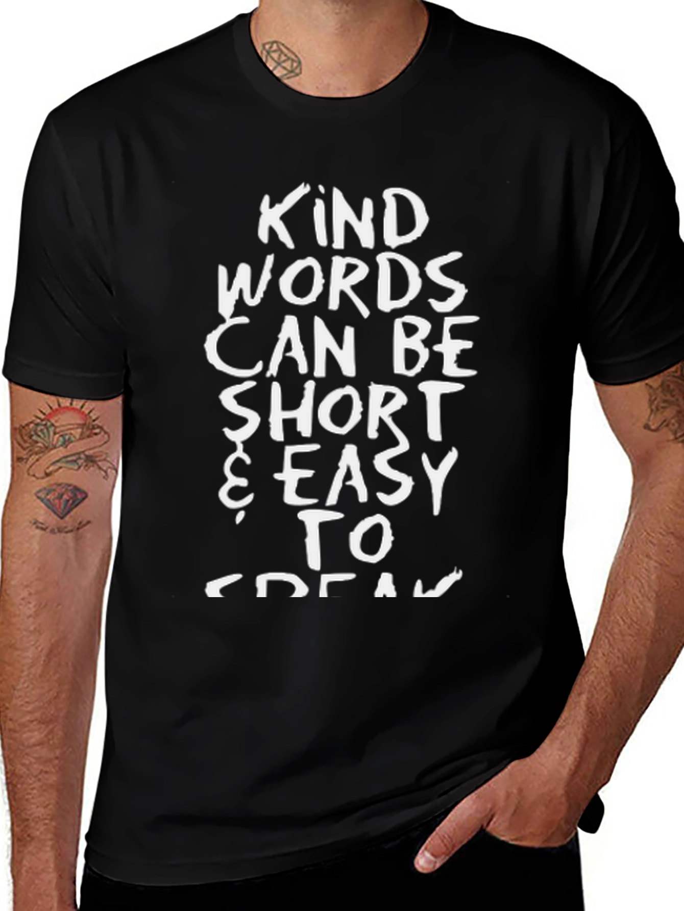 Kind Words T-Shirt: Short Easy Speak