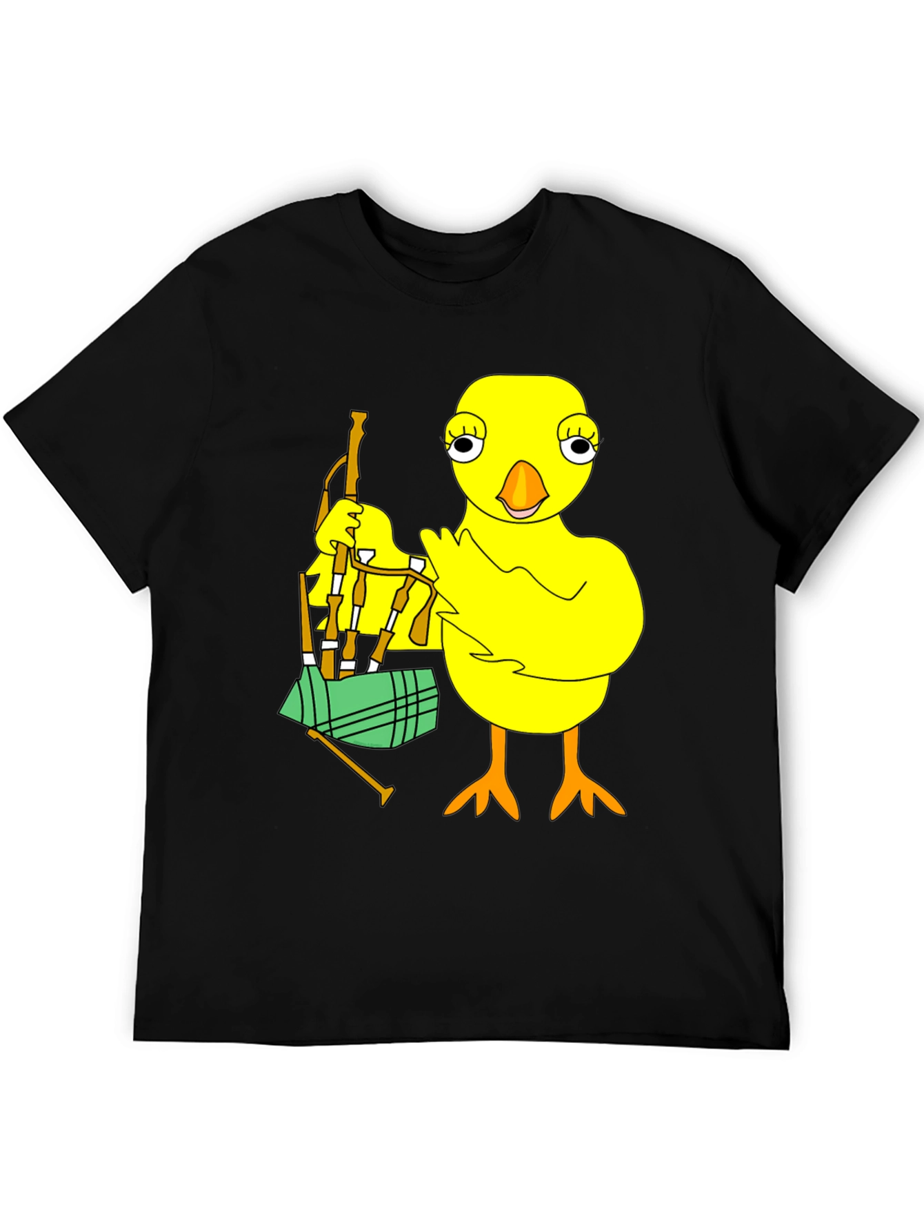 Chicken with Bagpipes Graphic T-Shirt