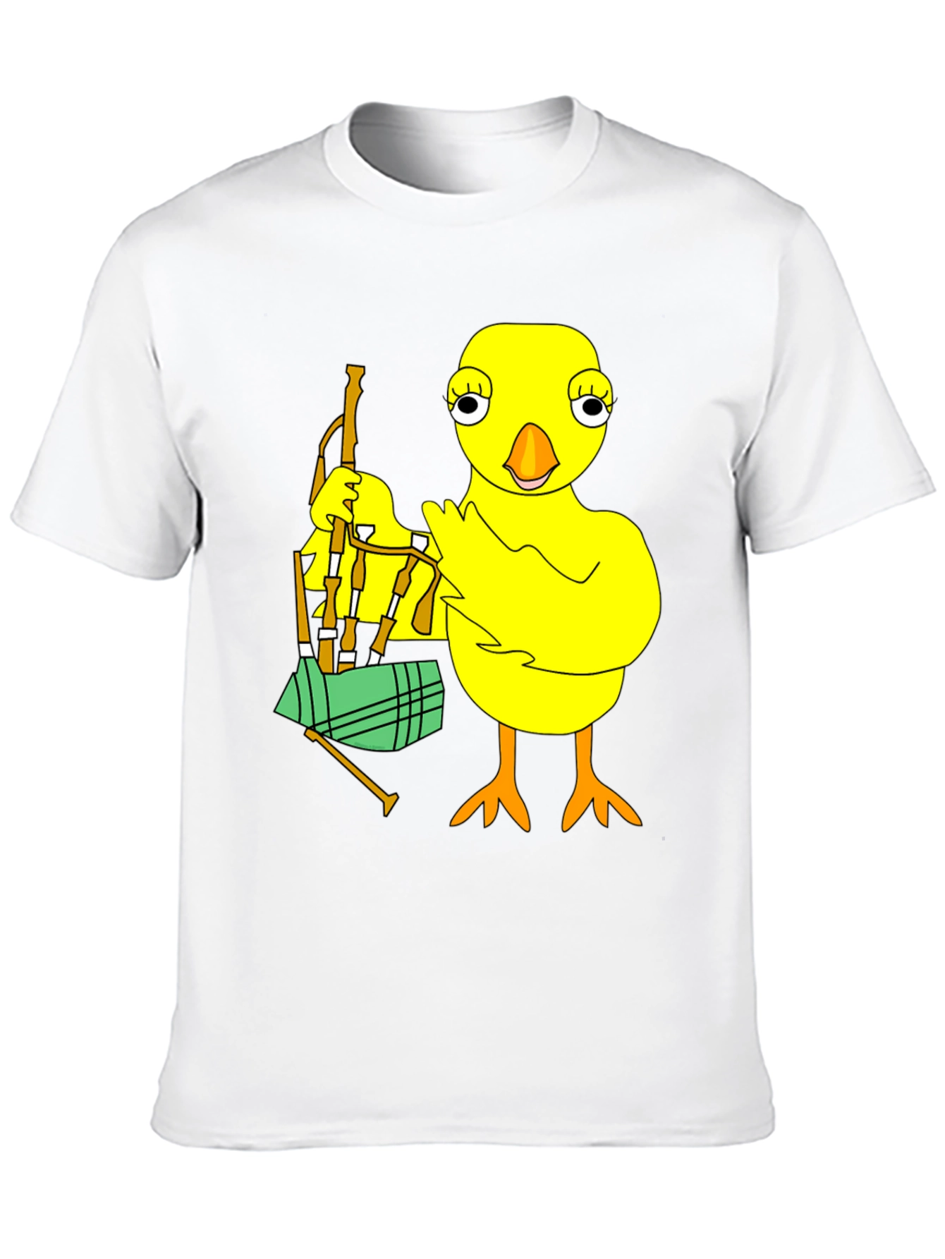 Chicken with Bagpipes Graphic T-Shirt