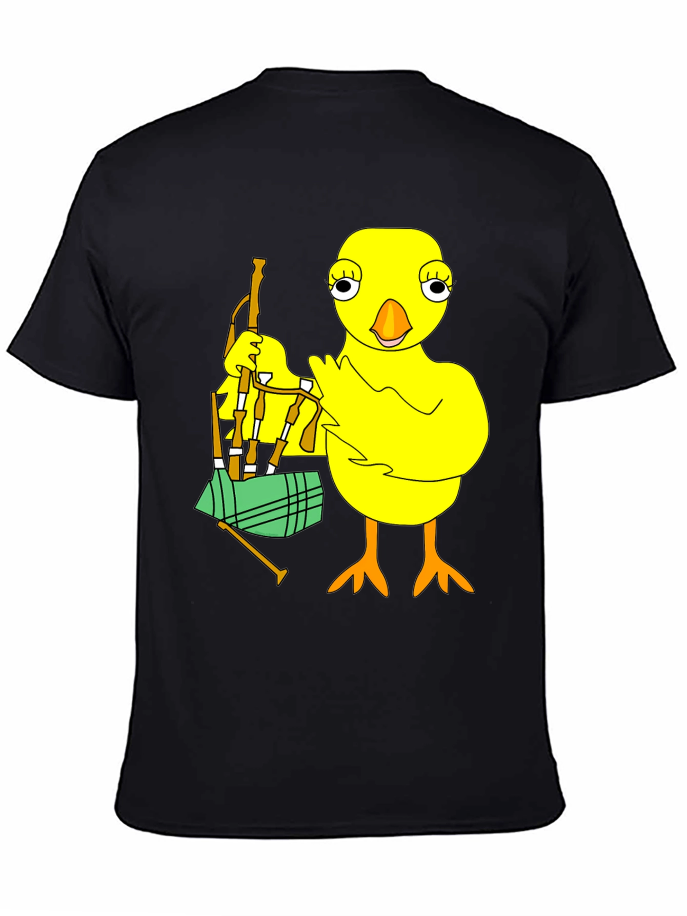 Chicken with Bagpipes Graphic T-Shirt
