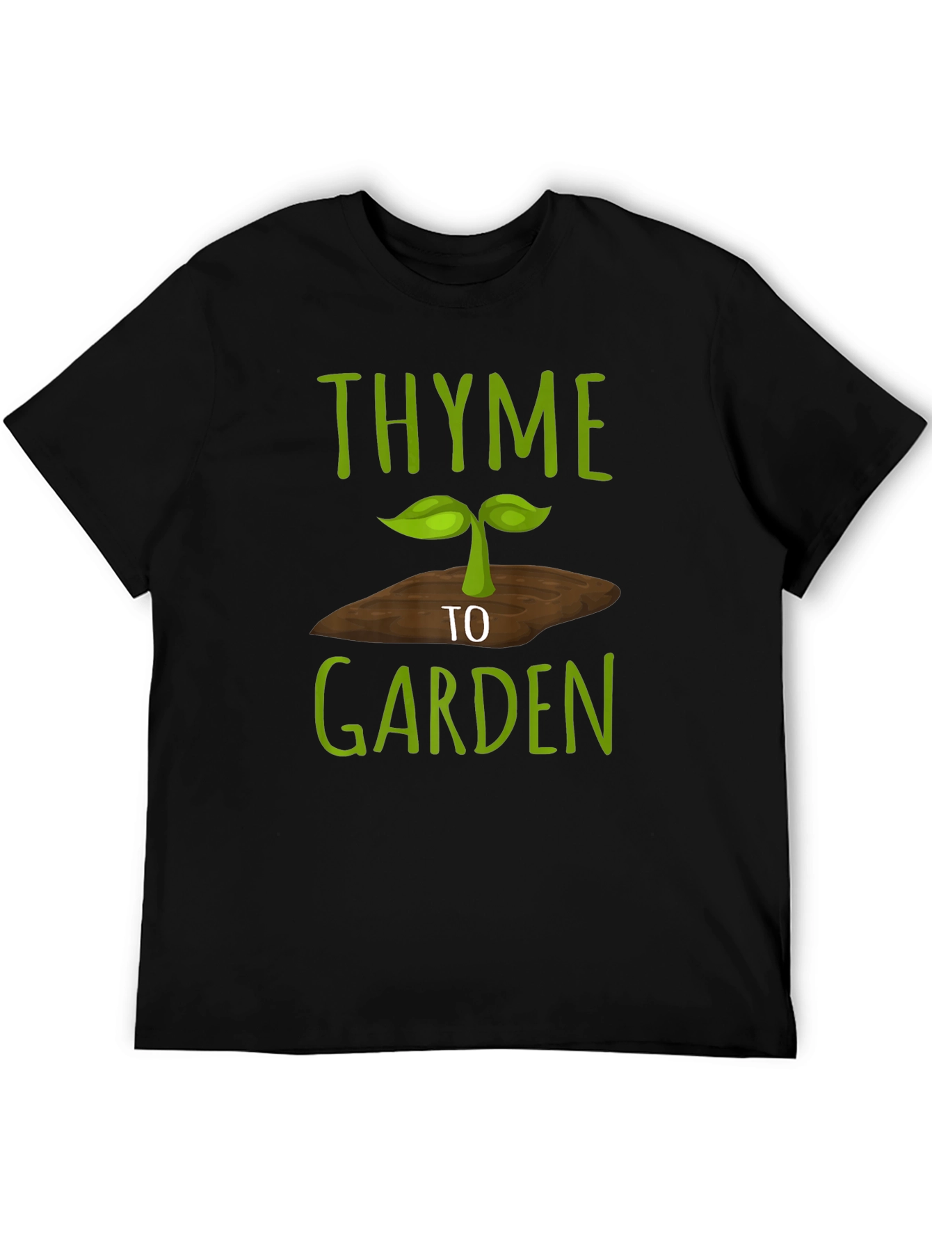 Thyme to Garden Graphic Tee - Black