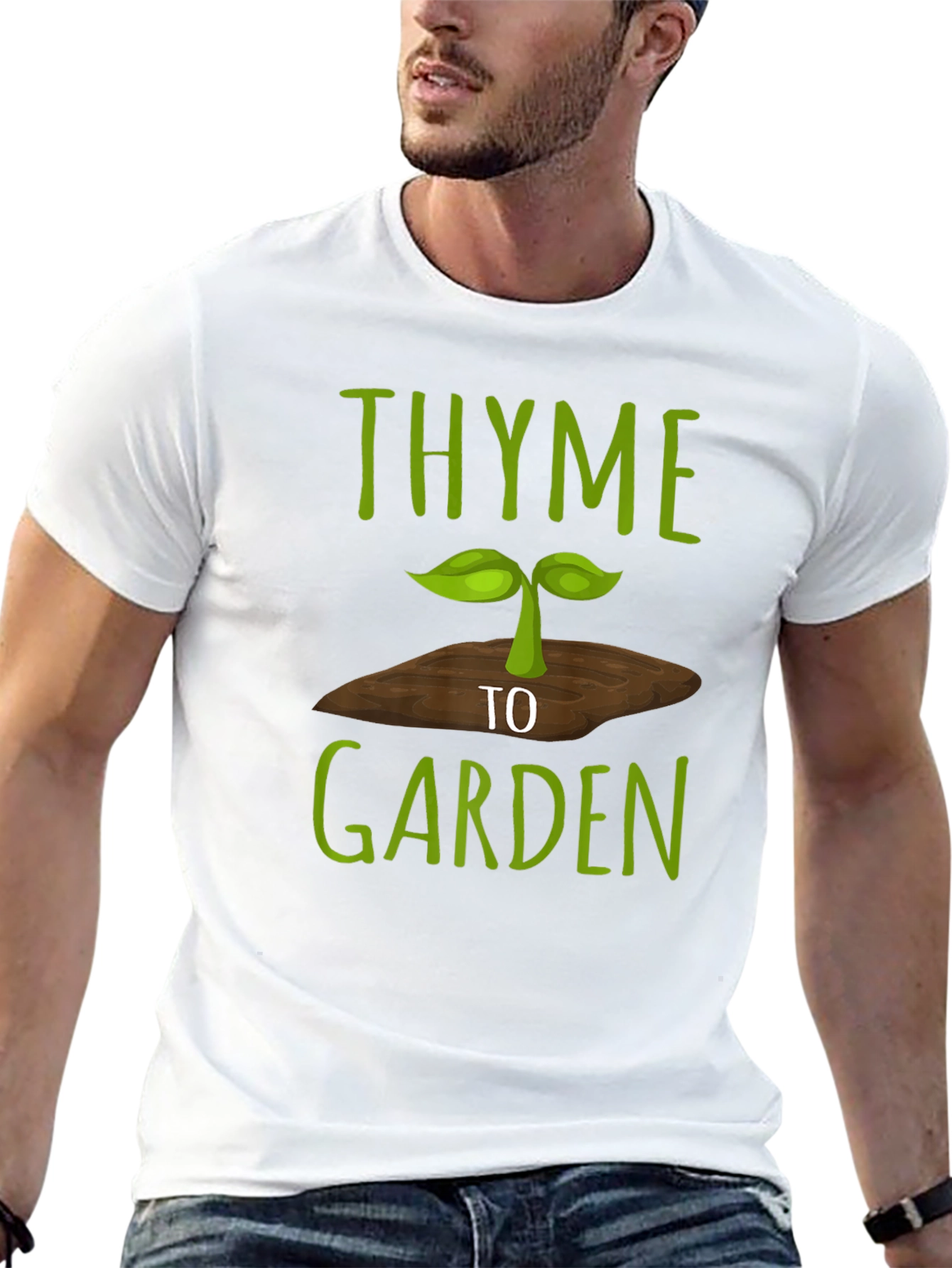 Thyme to Garden Graphic Tee - Black