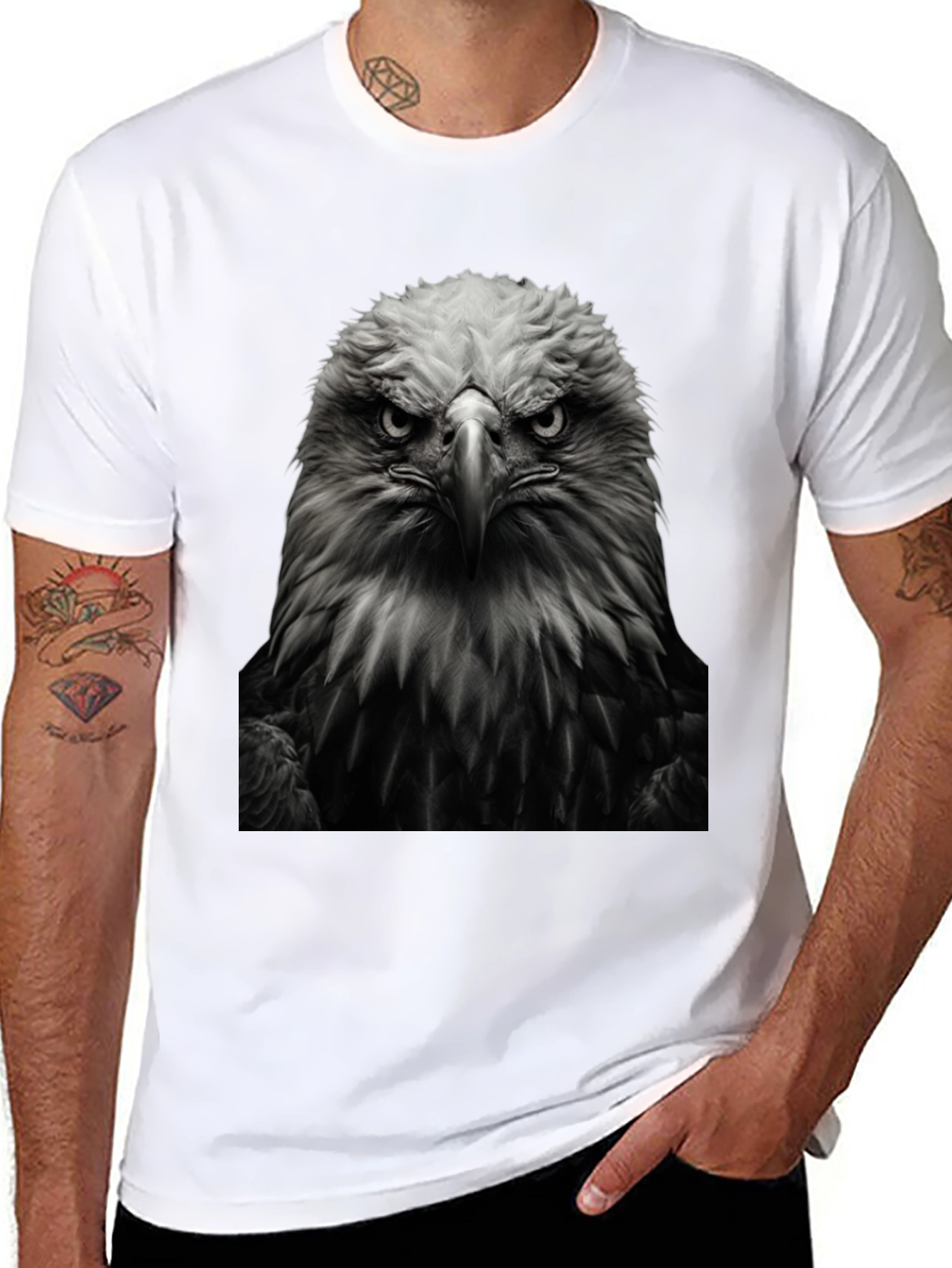 Eagle Graphic Tee - Bold Black T-Shirt