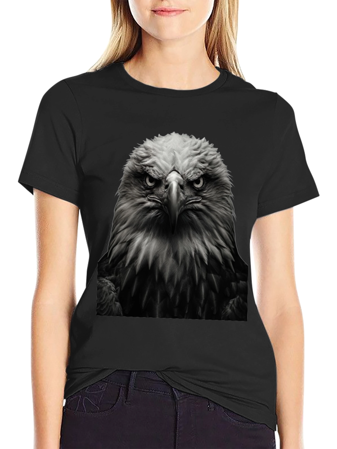 Eagle Graphic Tee - Bold Black T-Shirt