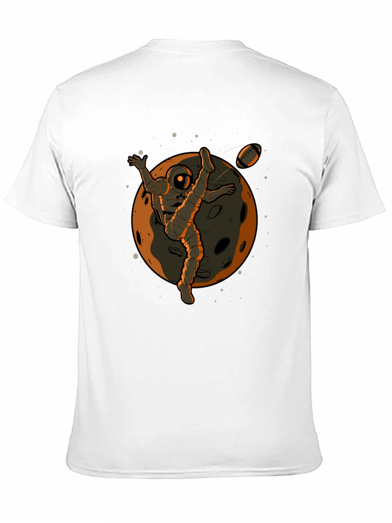 Astronaut Football Kick Graphic Tee