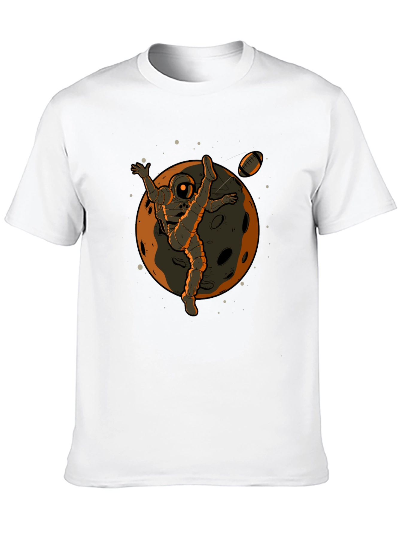 Astronaut Football Kick Graphic Tee
