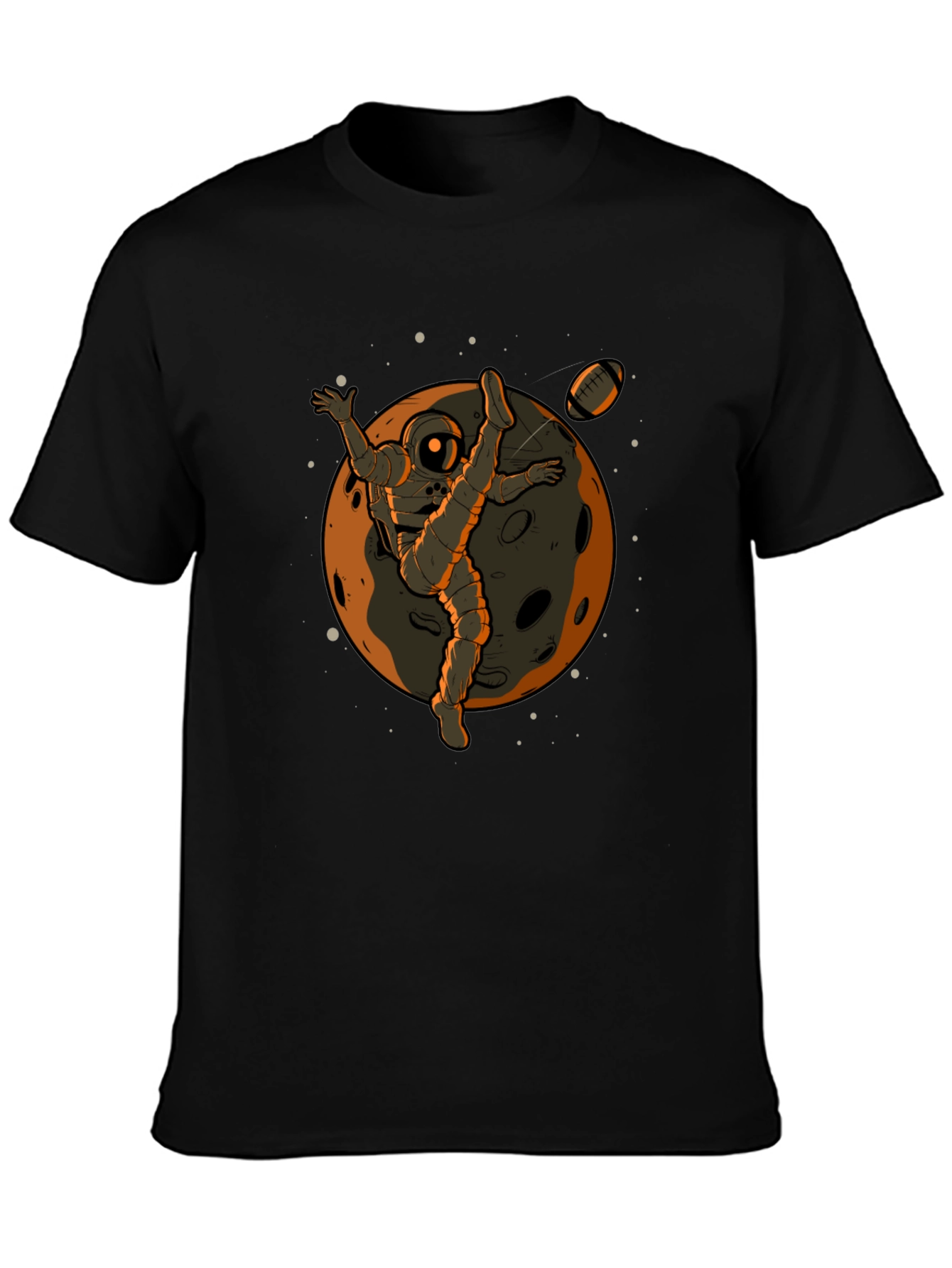 Astronaut Football Kick Graphic Tee