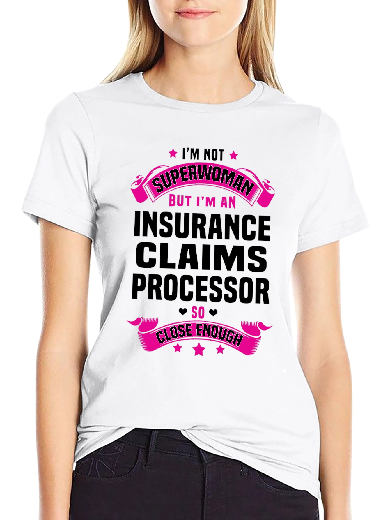 Insurance Claims Processor Superwoman T-Shirt