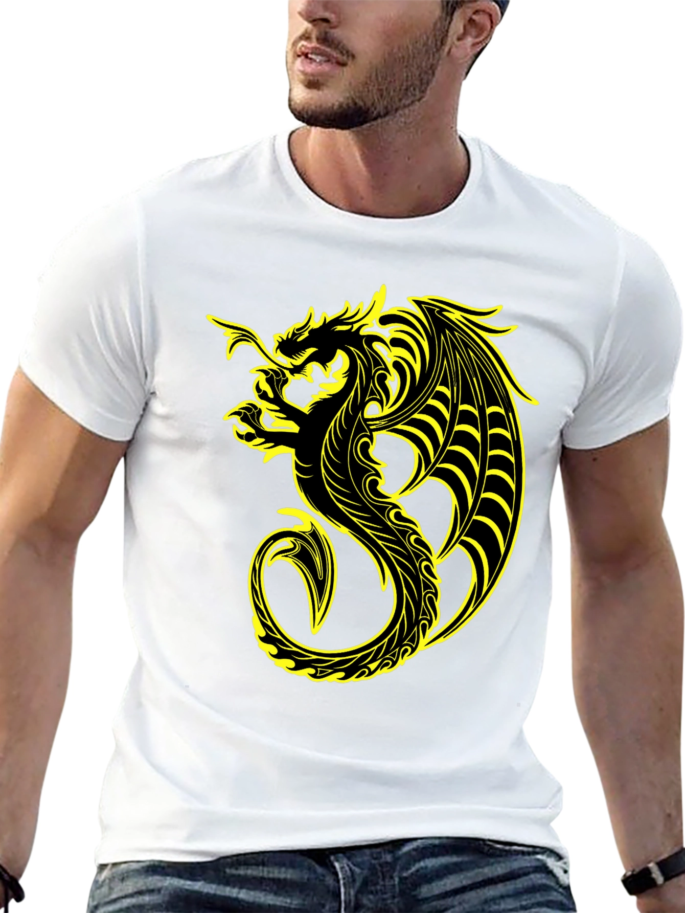 Dragon Graphic T-Shirt - Black Tee