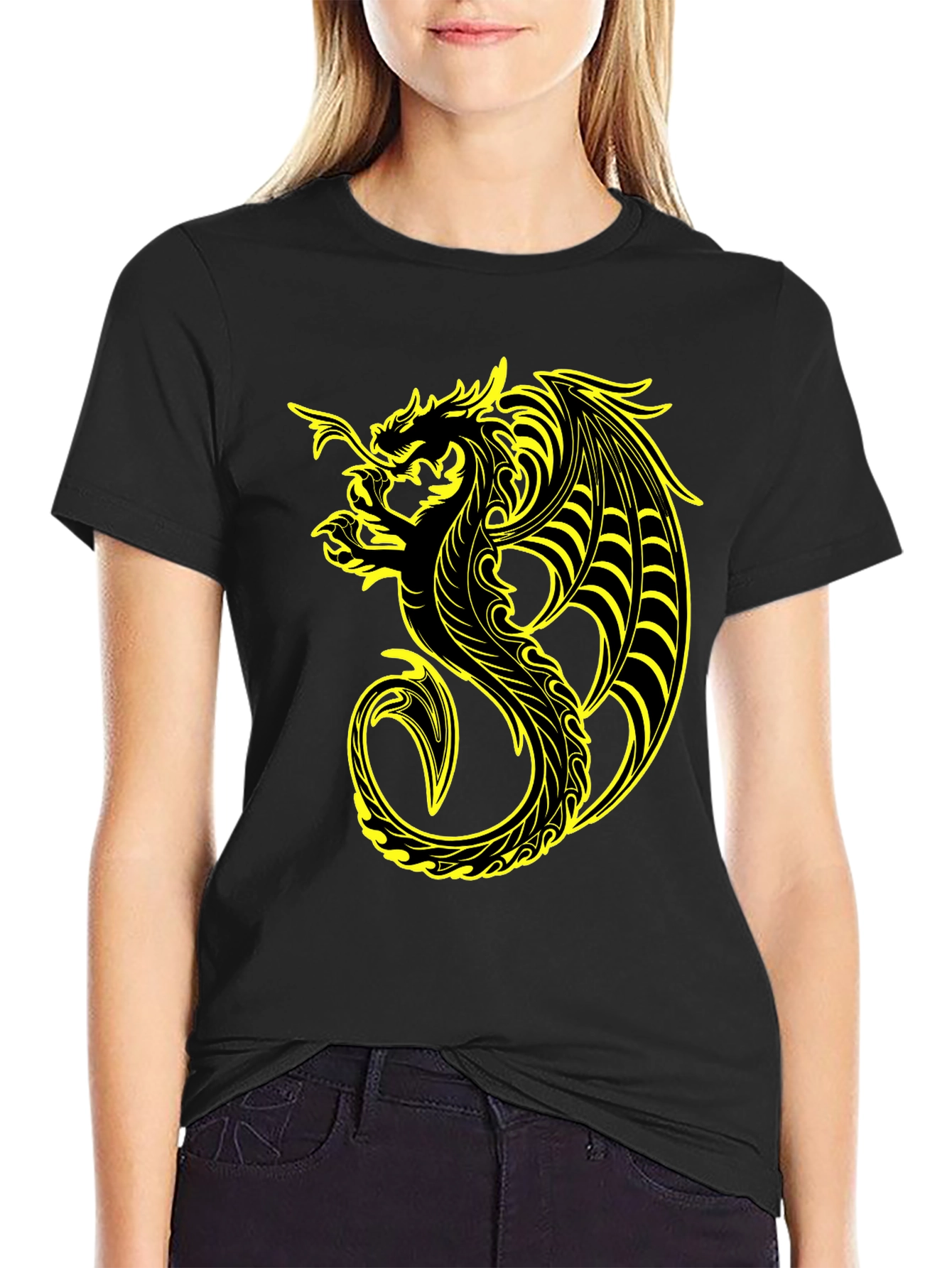 Dragon Graphic T-Shirt - Black Tee